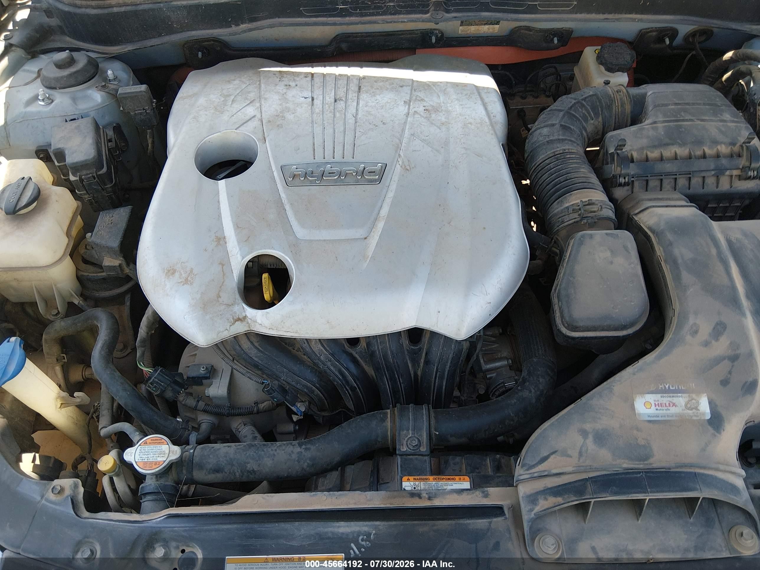 2011 Hyundai Sonata Hybrid   Light Blue vin: KMHEC4A4XBA005480