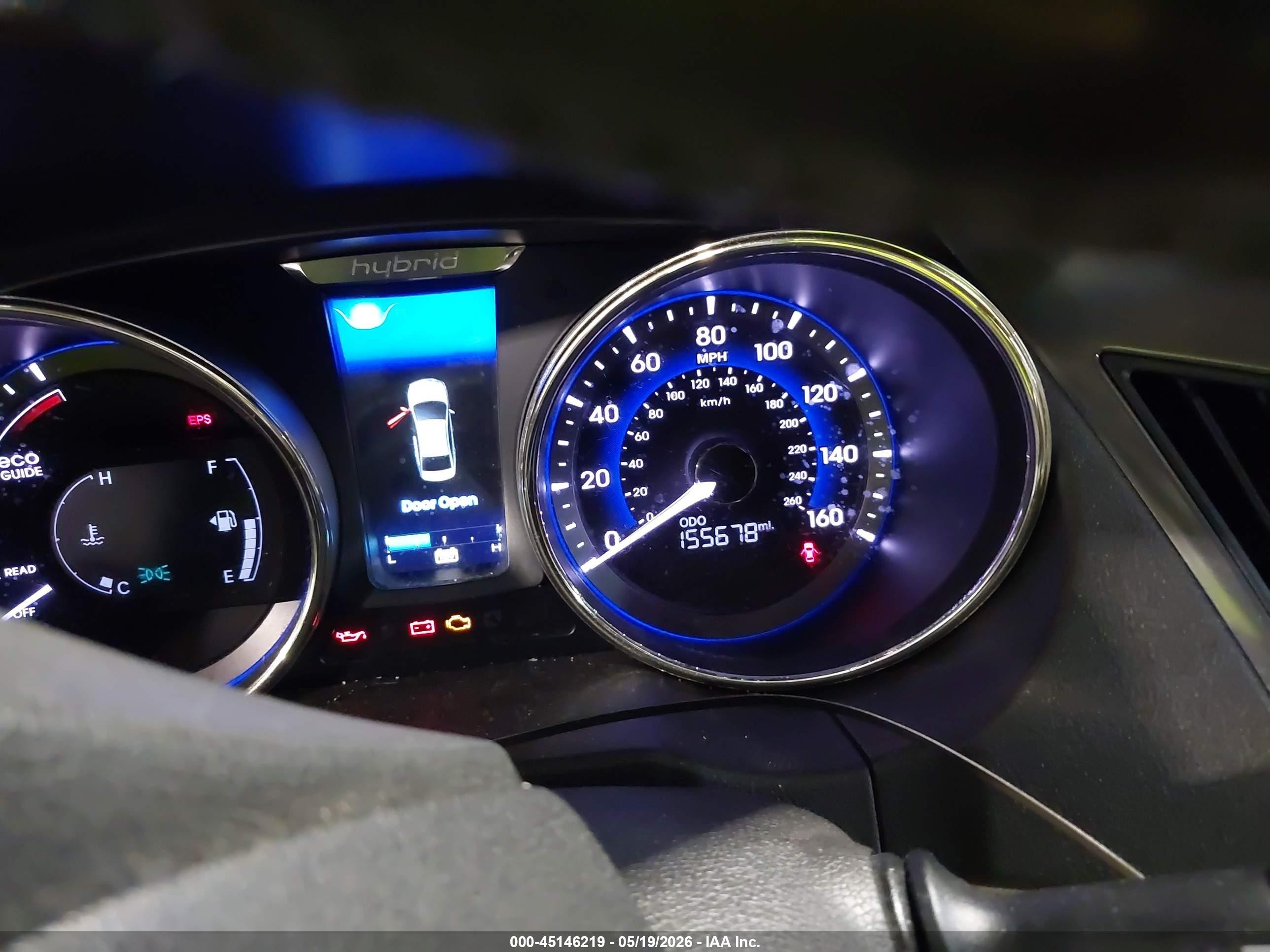 2011 Hyundai Sonata Hybrid   Red vin: KMHEC4A4XBA010842
