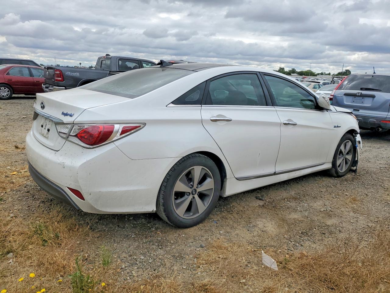 2011 Hyundai Sonata Hybrid White vin: KMHEC4A4XBA013854
