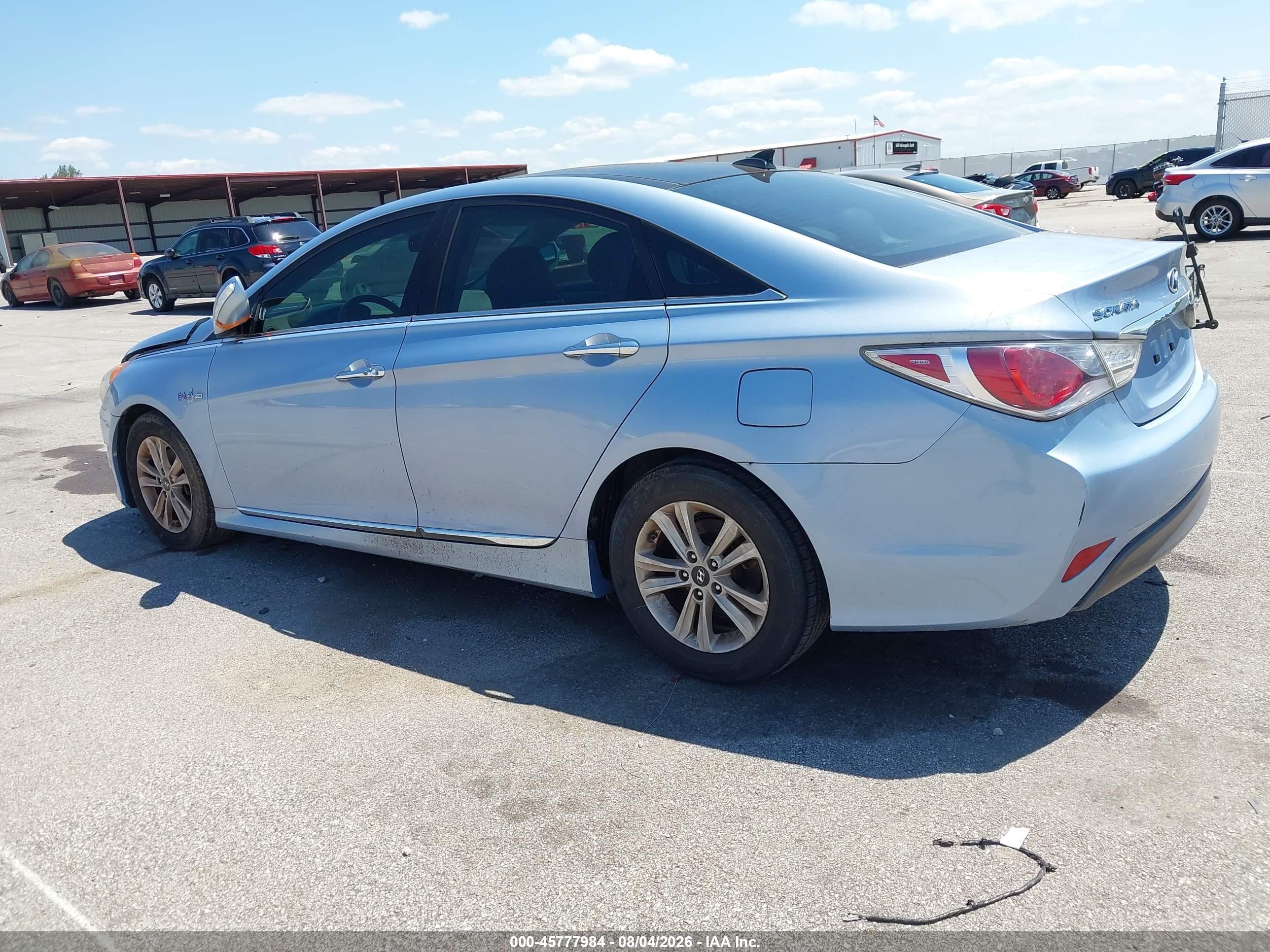 2012 Hyundai Sonata Hybrid   Blue vin: KMHEC4A4XCA026301