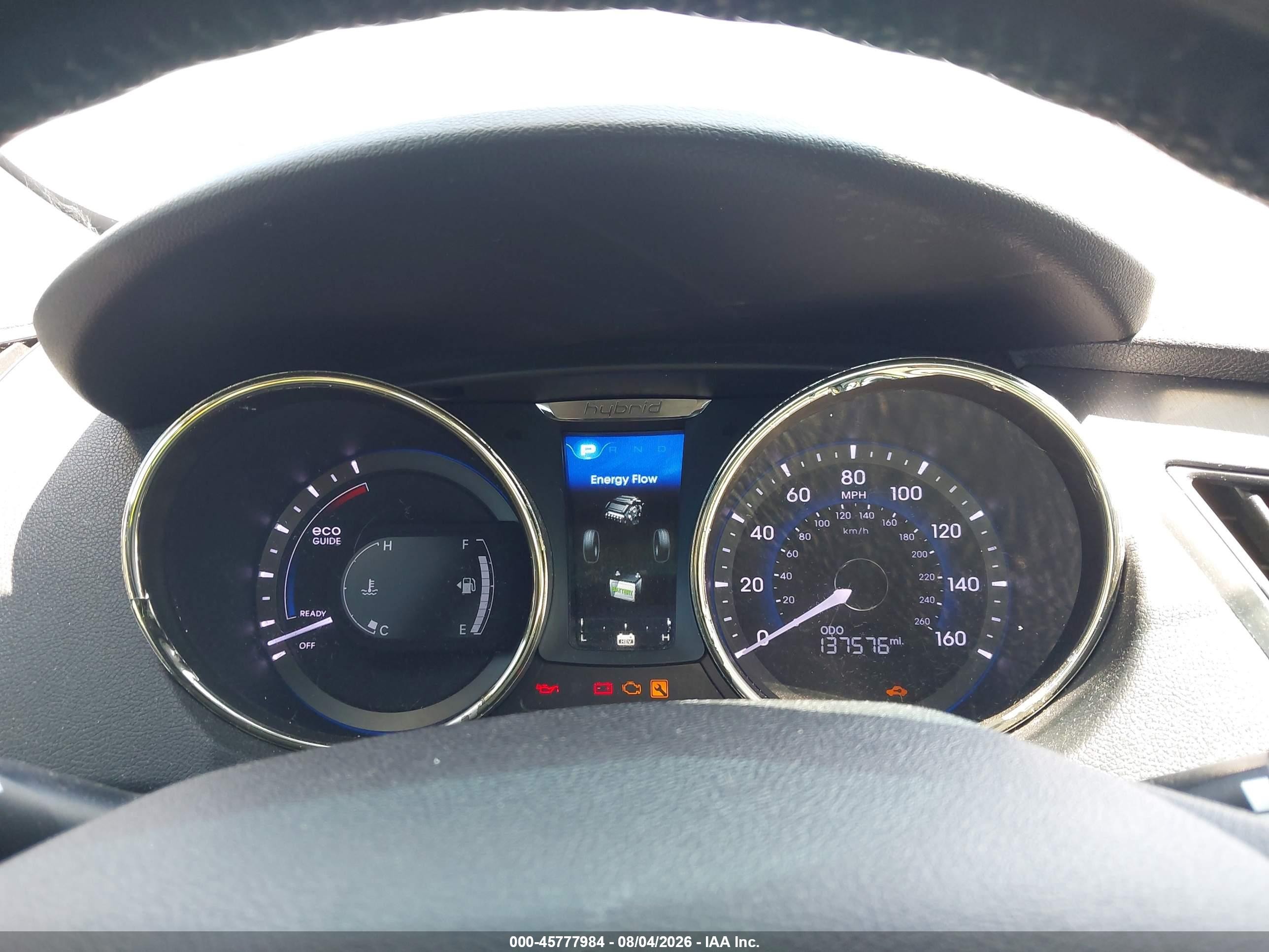 2012 Hyundai Sonata Hybrid   Blue vin: KMHEC4A4XCA026301