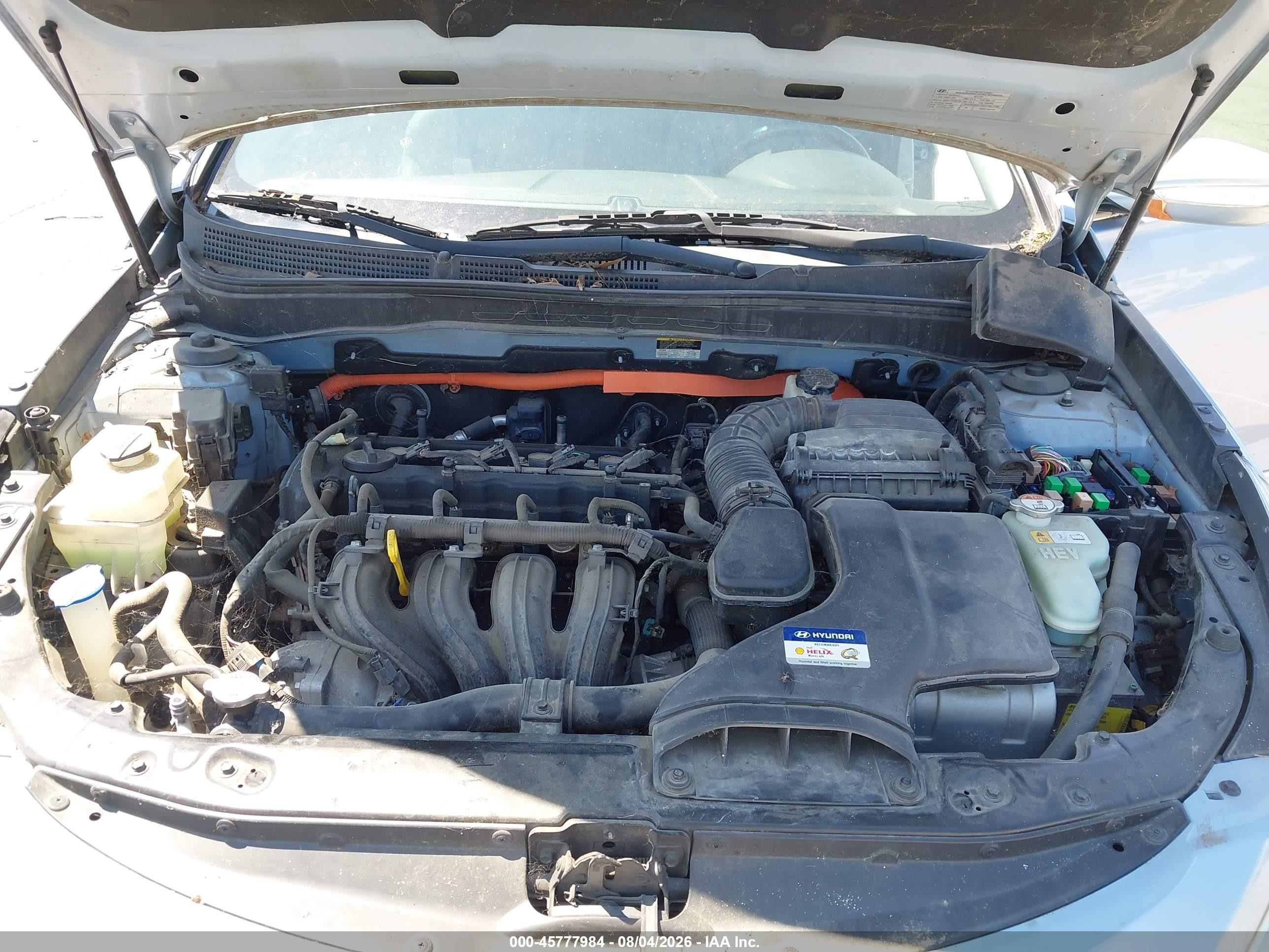2012 Hyundai Sonata Hybrid   Blue vin: KMHEC4A4XCA026301