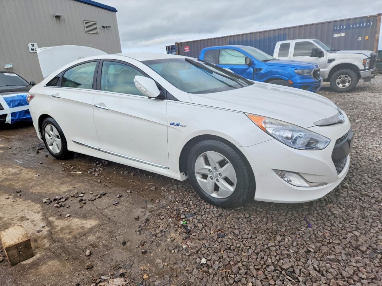 2012 Hyundai Sonata Hybrid White vin: KMHEC4A4XCA032938