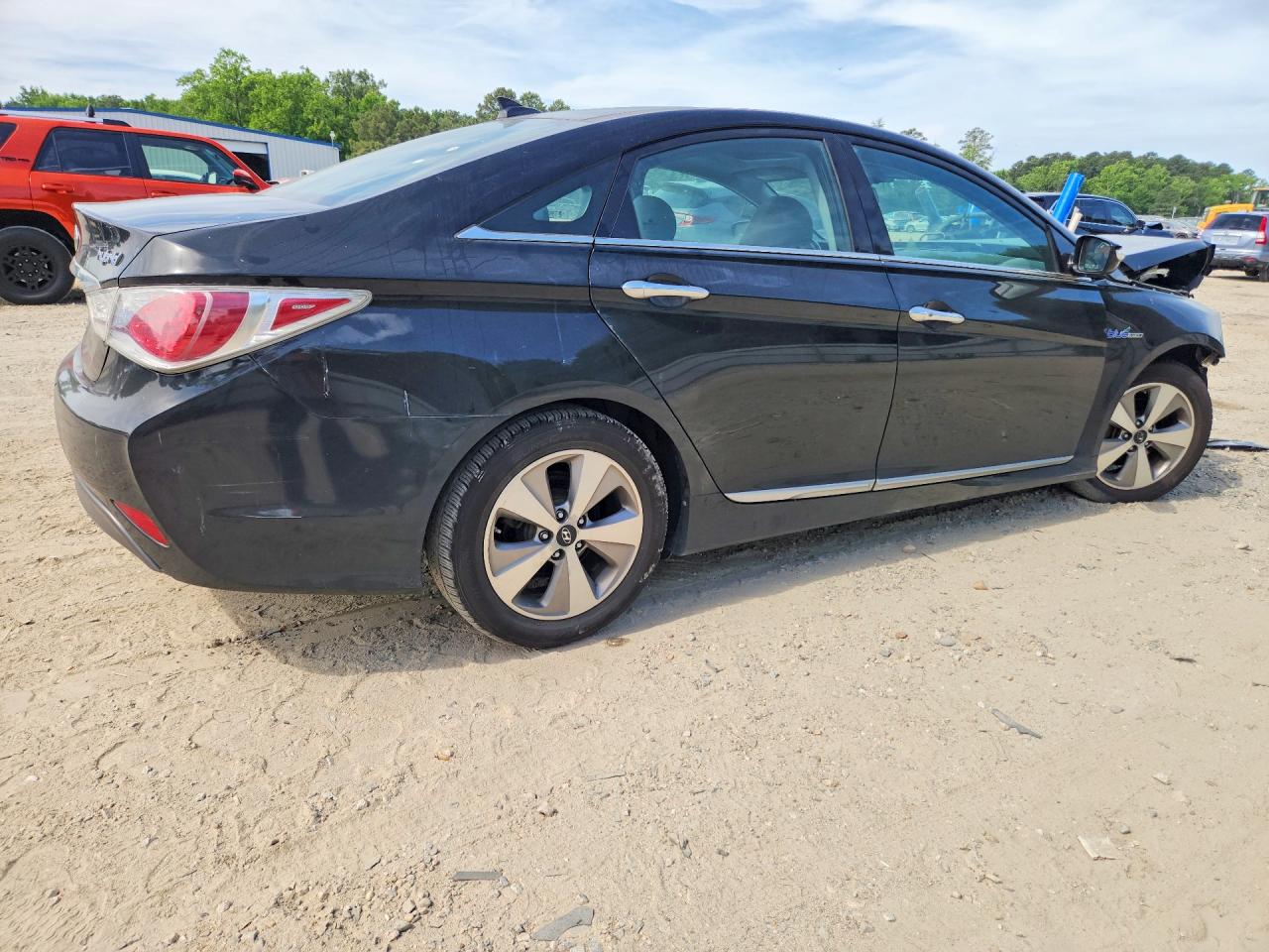 2012 Hyundai Sonata Hybrid Black vin: KMHEC4A4XCA043857