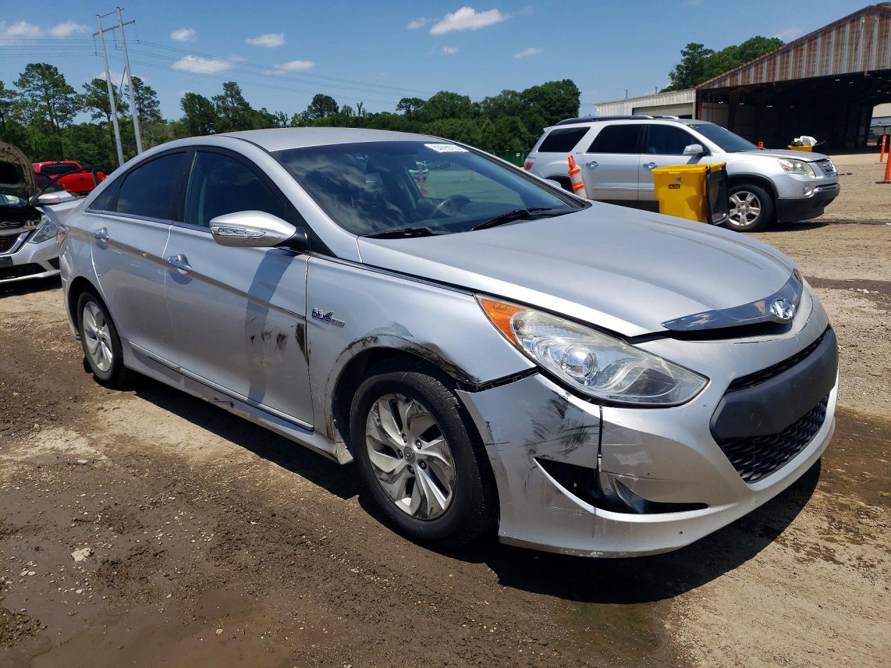 2013 Hyundai Sonata Hybrid Silver vin: KMHEC4A4XDA050521