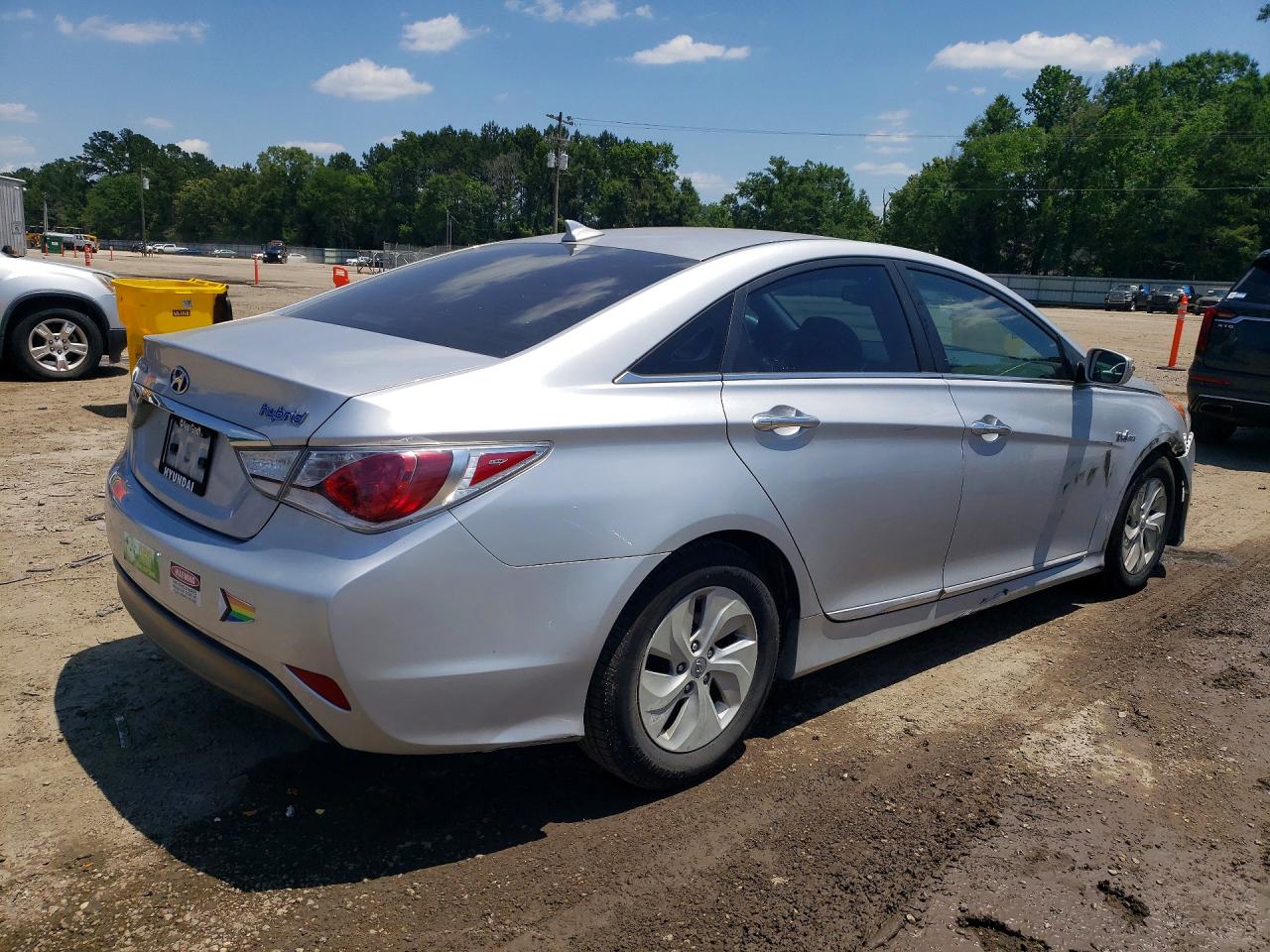 2013 Hyundai Sonata Hybrid Silver vin: KMHEC4A4XDA050521