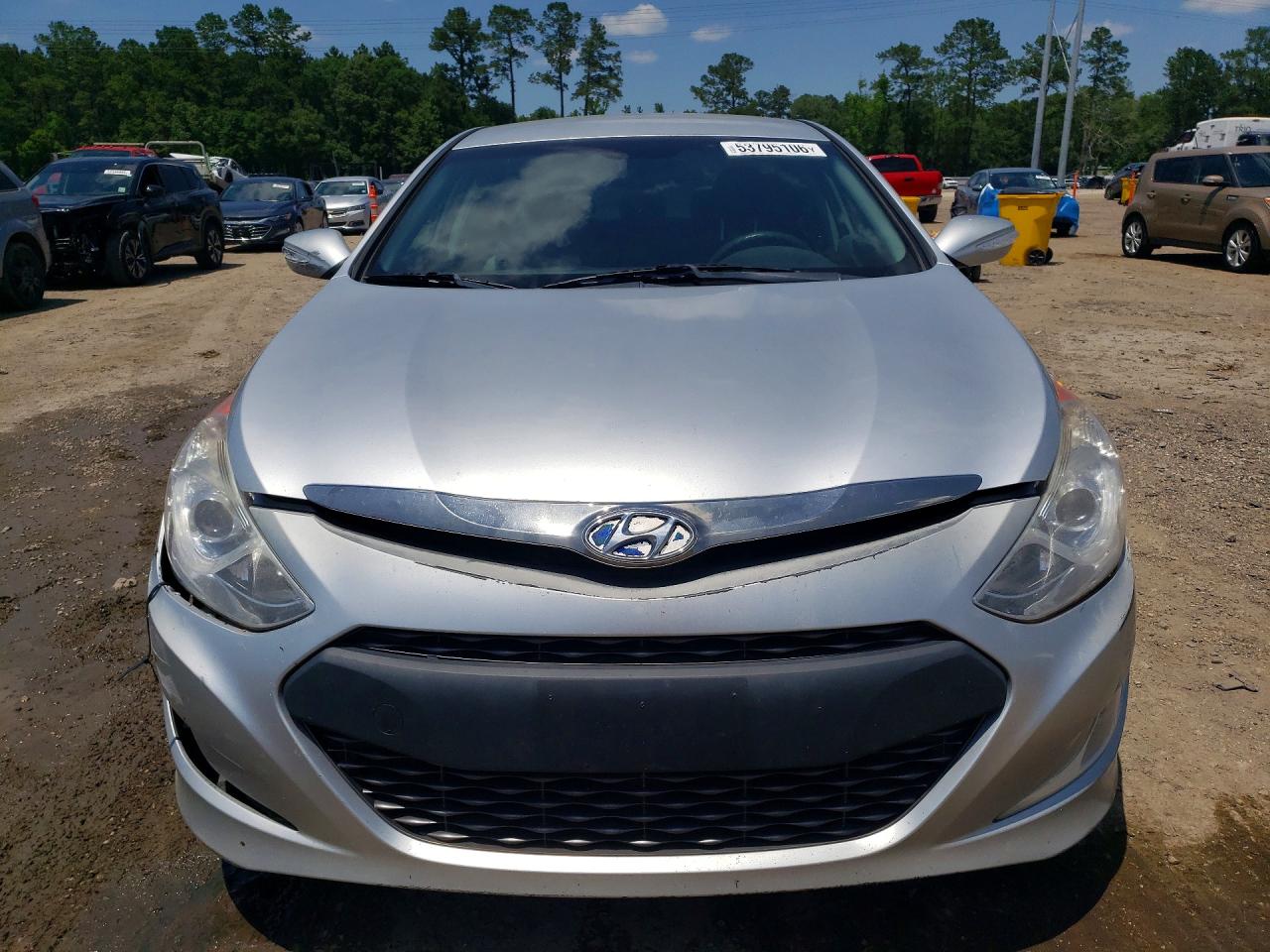 2013 Hyundai Sonata Hybrid Silver vin: KMHEC4A4XDA050521