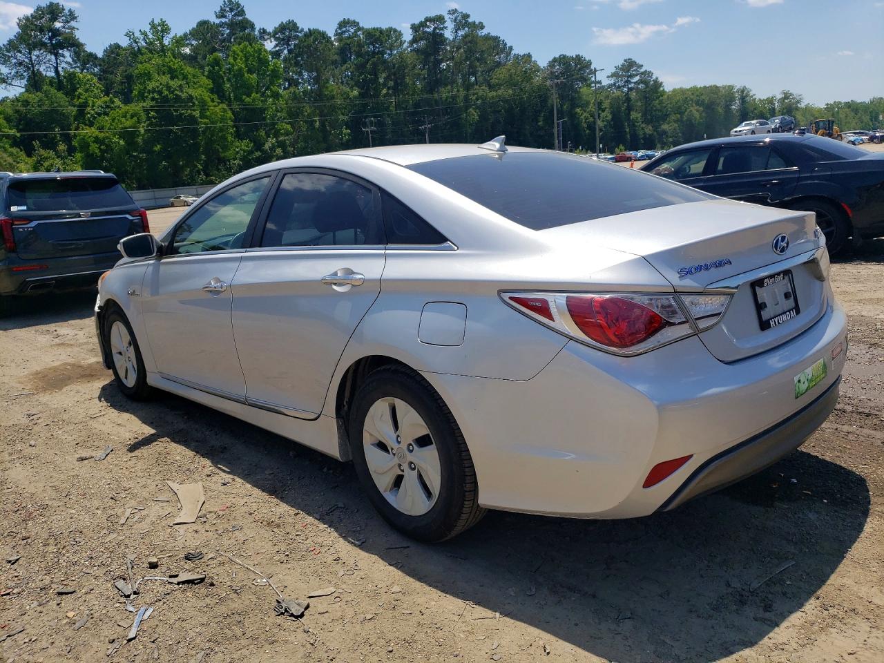 2013 Hyundai Sonata Hybrid Silver vin: KMHEC4A4XDA050521
