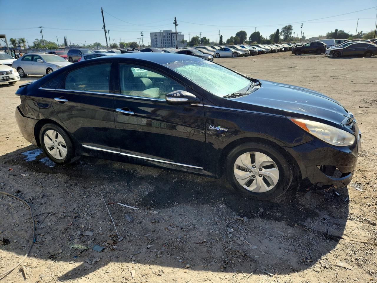 2013 Hyundai Sonata Hybrid Черный vin: KMHEC4A4XDA051250