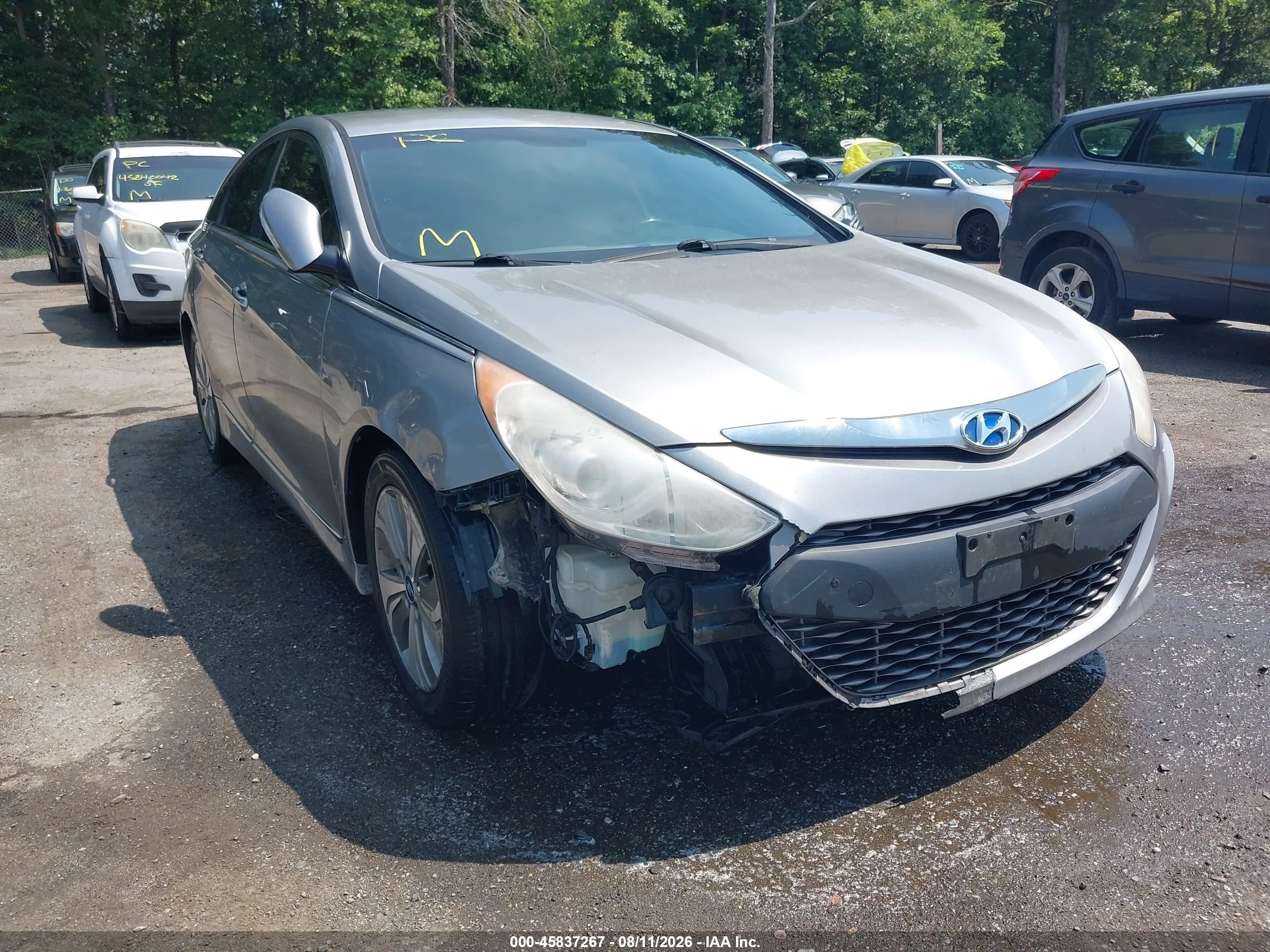 2013 Hyundai Sonata Hybrid Limited Gray vin: KMHEC4A4XDA084541