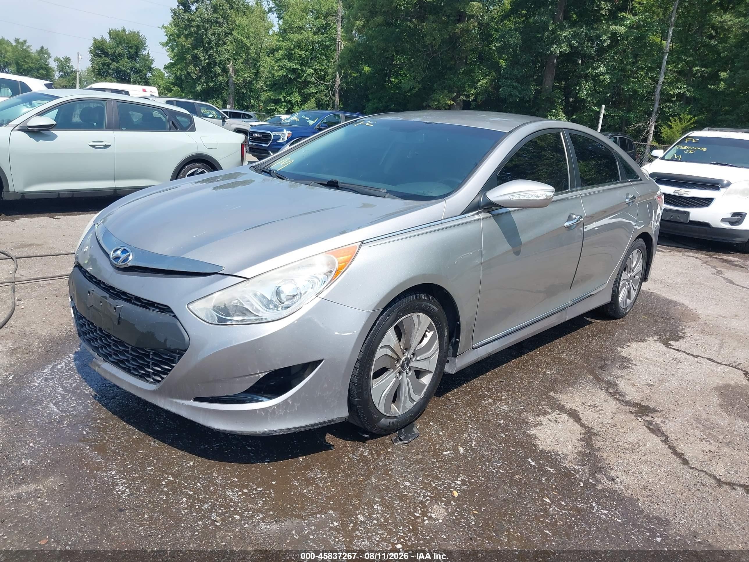 2013 Hyundai Sonata Hybrid Limited Gray vin: KMHEC4A4XDA084541