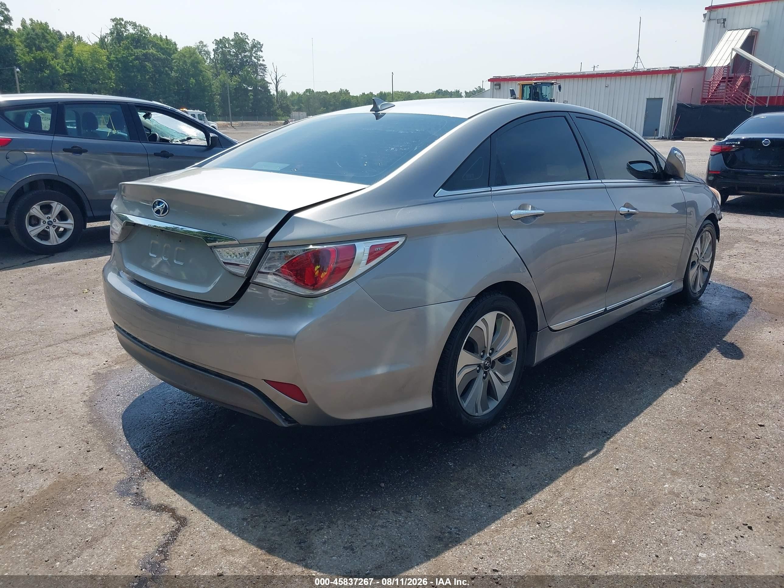 2013 Hyundai Sonata Hybrid Limited Gray vin: KMHEC4A4XDA084541