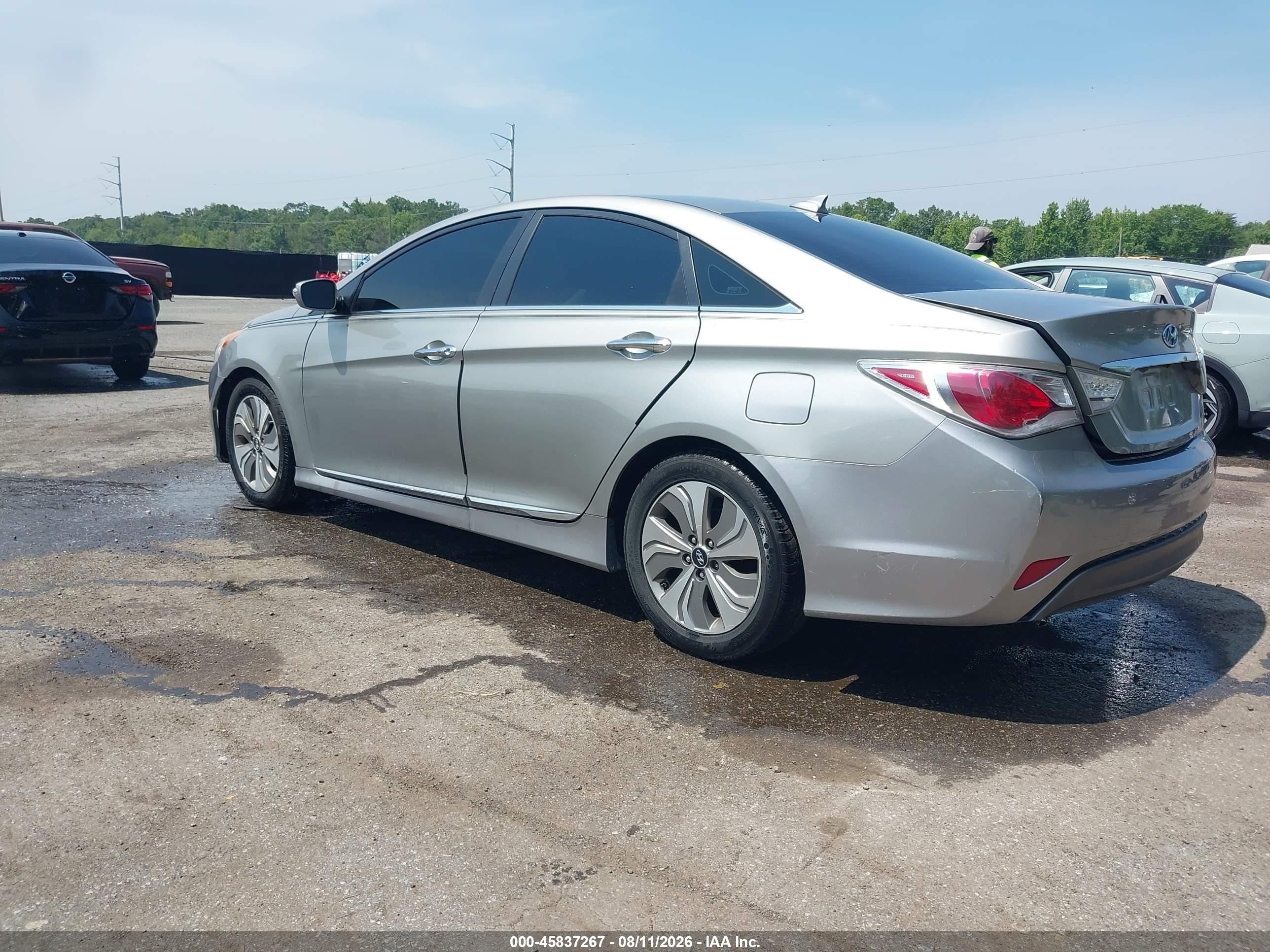 2013 Hyundai Sonata Hybrid Limited Gray vin: KMHEC4A4XDA084541