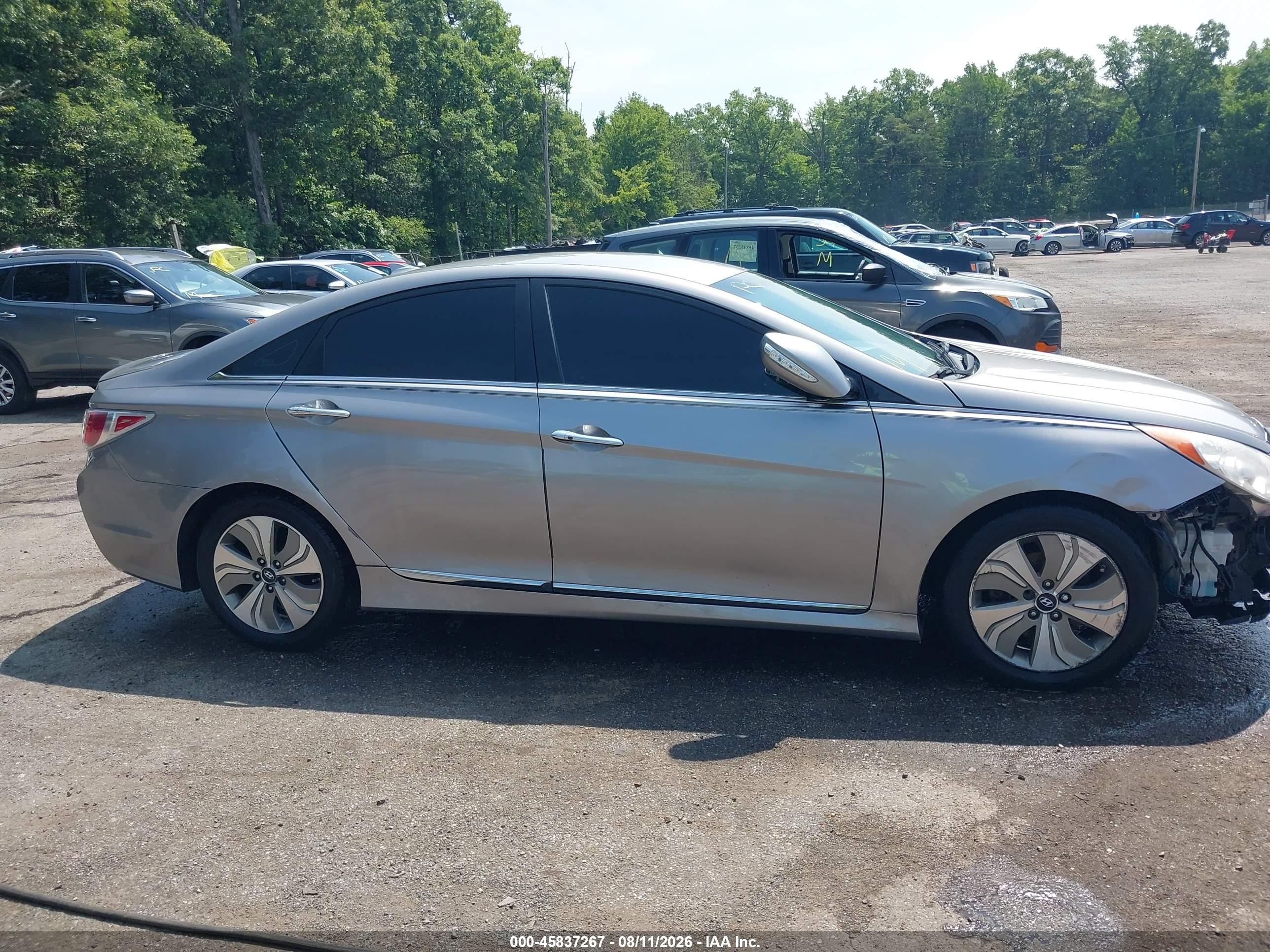 2013 Hyundai Sonata Hybrid Limited Gray vin: KMHEC4A4XDA084541
