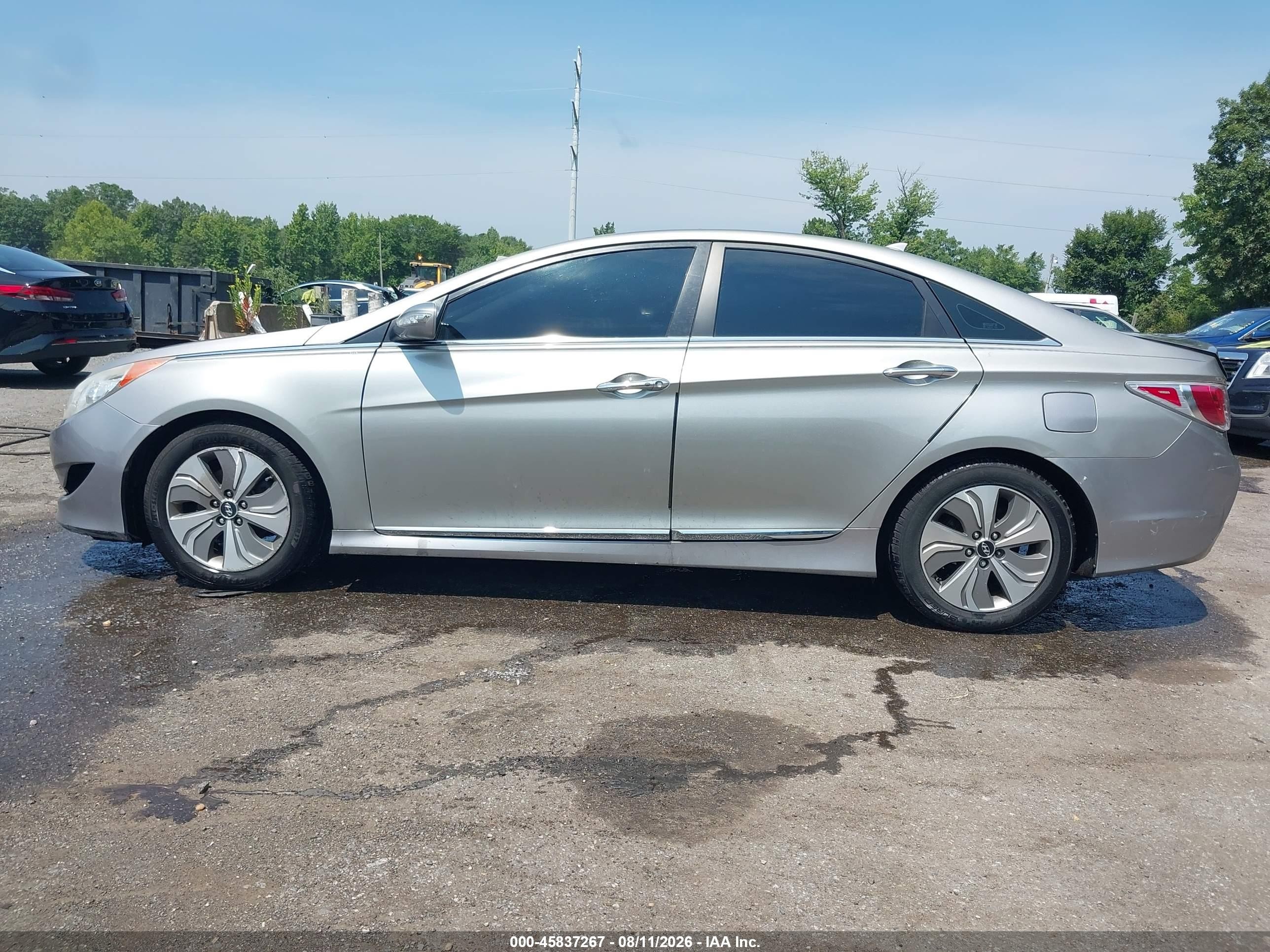 2013 Hyundai Sonata Hybrid Limited Gray vin: KMHEC4A4XDA084541