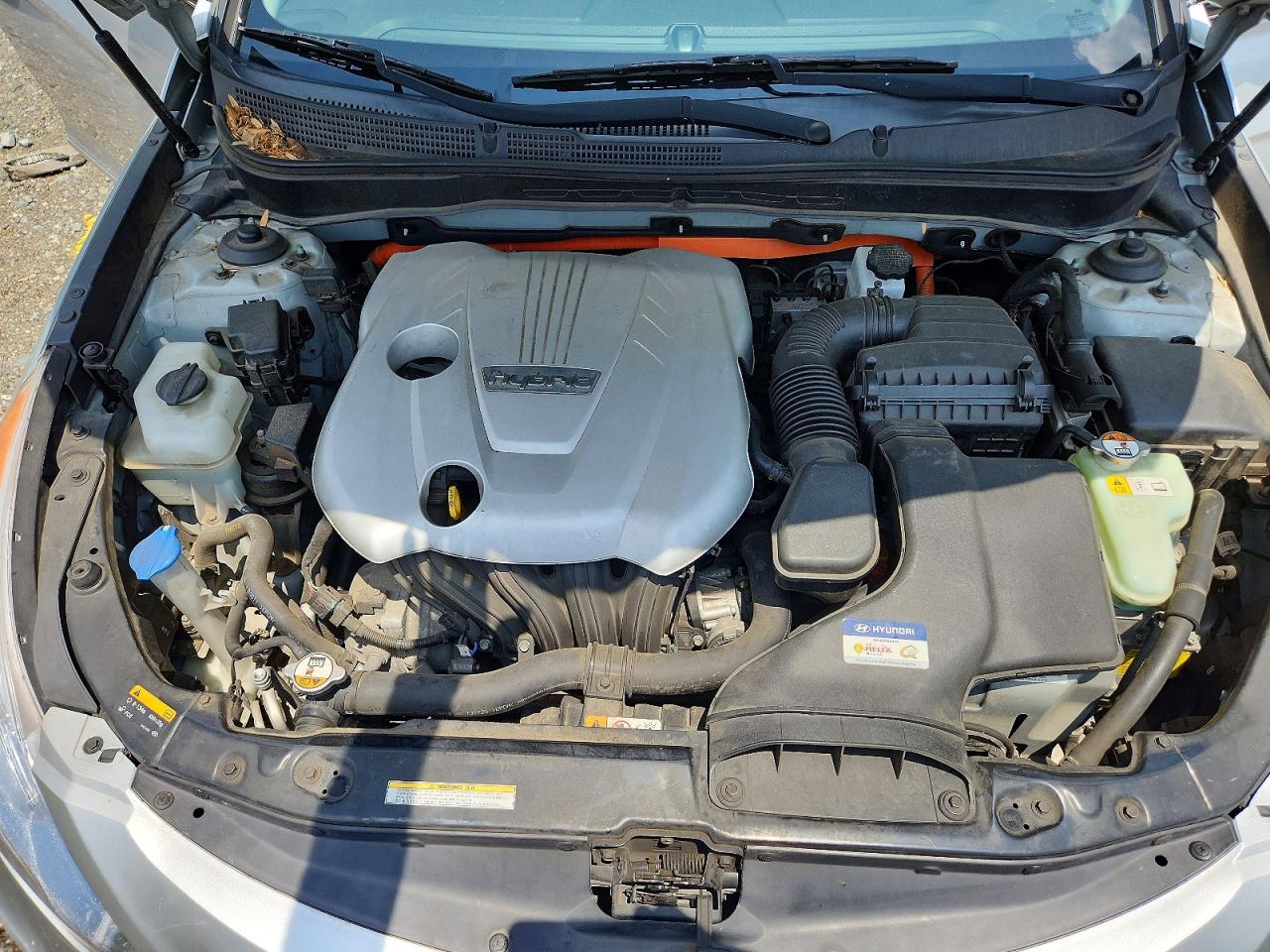 2013 Hyundai Sonata Hybrid Silver vin: KMHEC4A4XDA089271