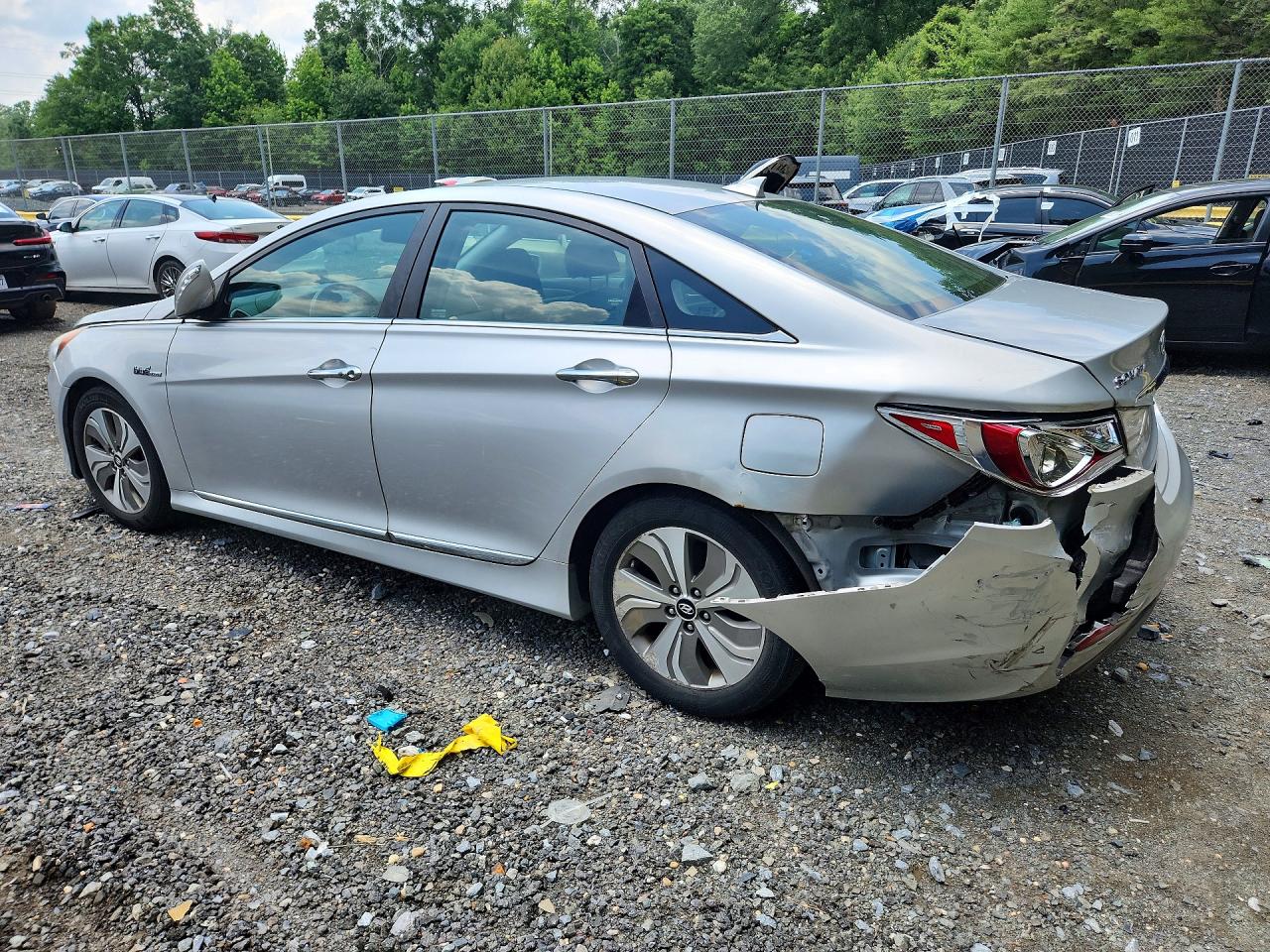 2013 Hyundai Sonata Hybrid Silver vin: KMHEC4A4XDA089271