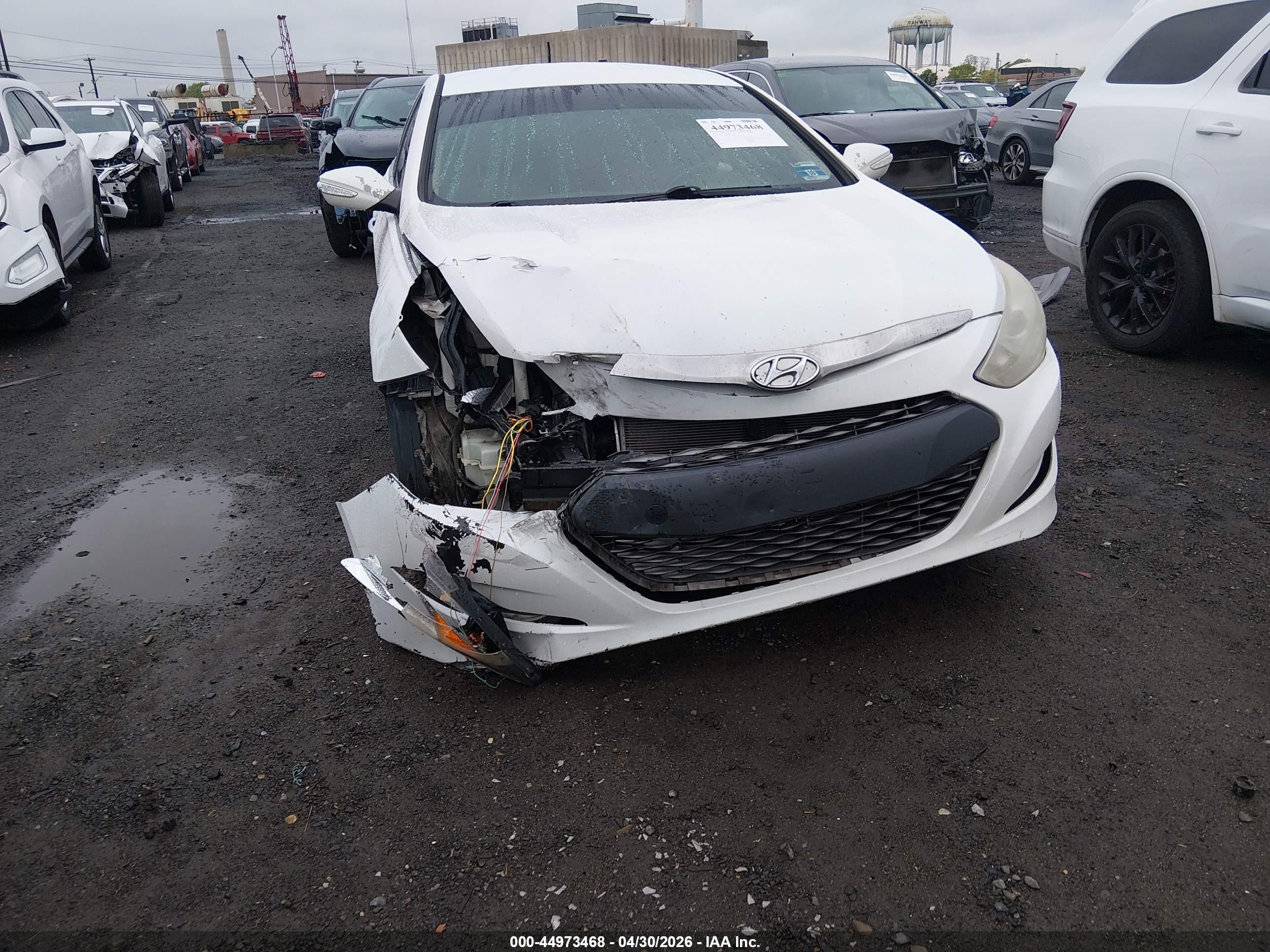 2013 Hyundai Sonata Hybrid Limited Белый vin: KMHEC4A4XDA092218