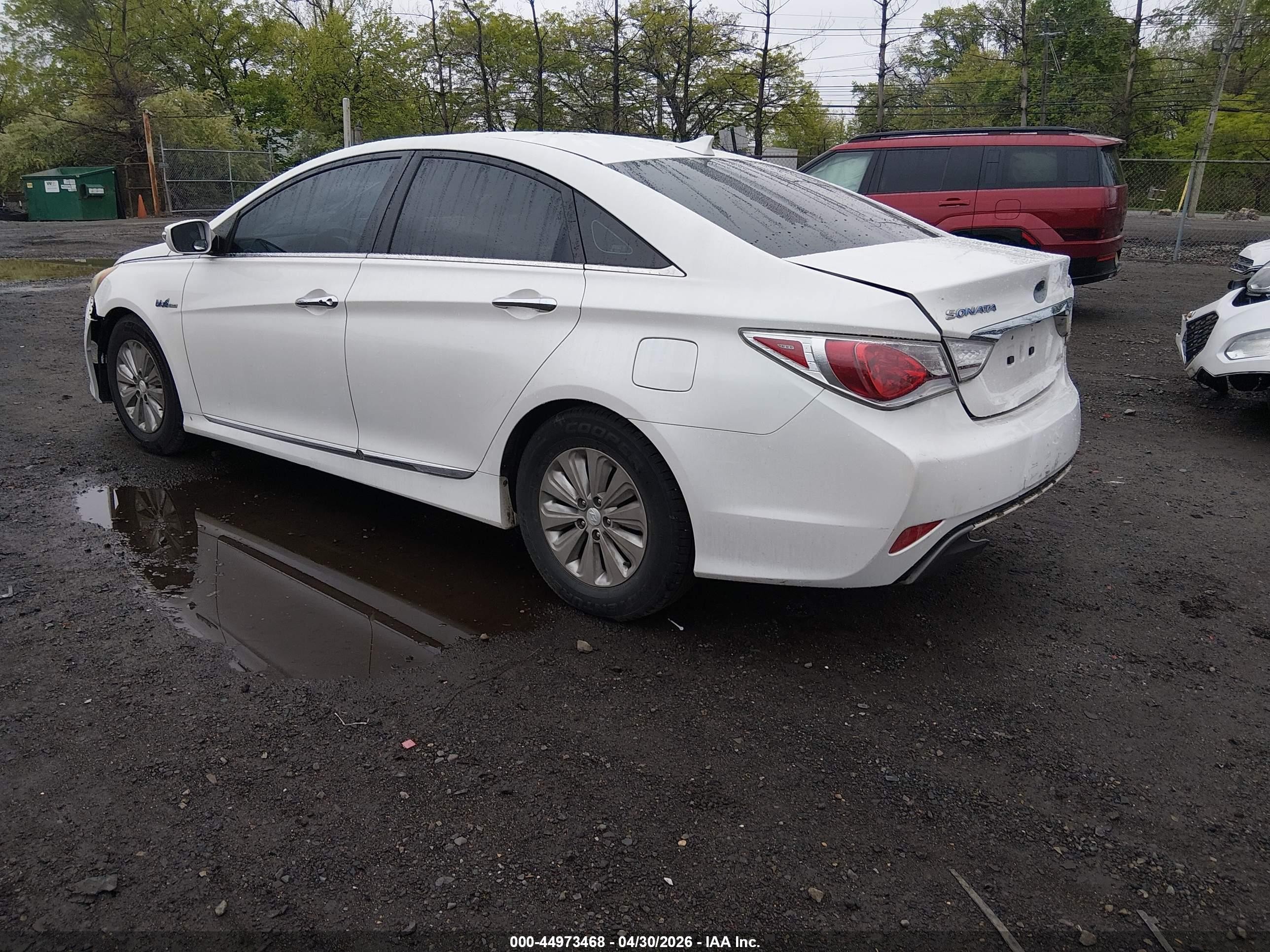 2013 Hyundai Sonata Hybrid Limited Белый vin: KMHEC4A4XDA092218
