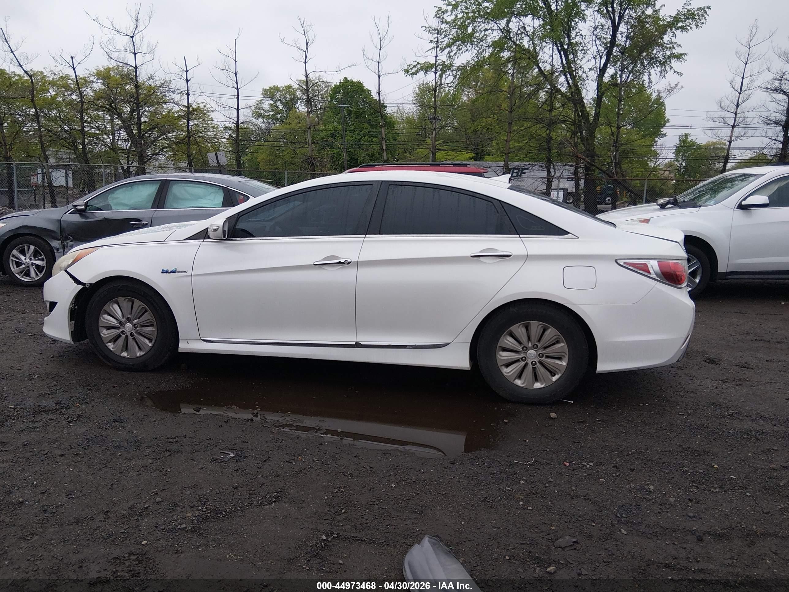 2013 Hyundai Sonata Hybrid Limited Белый vin: KMHEC4A4XDA092218