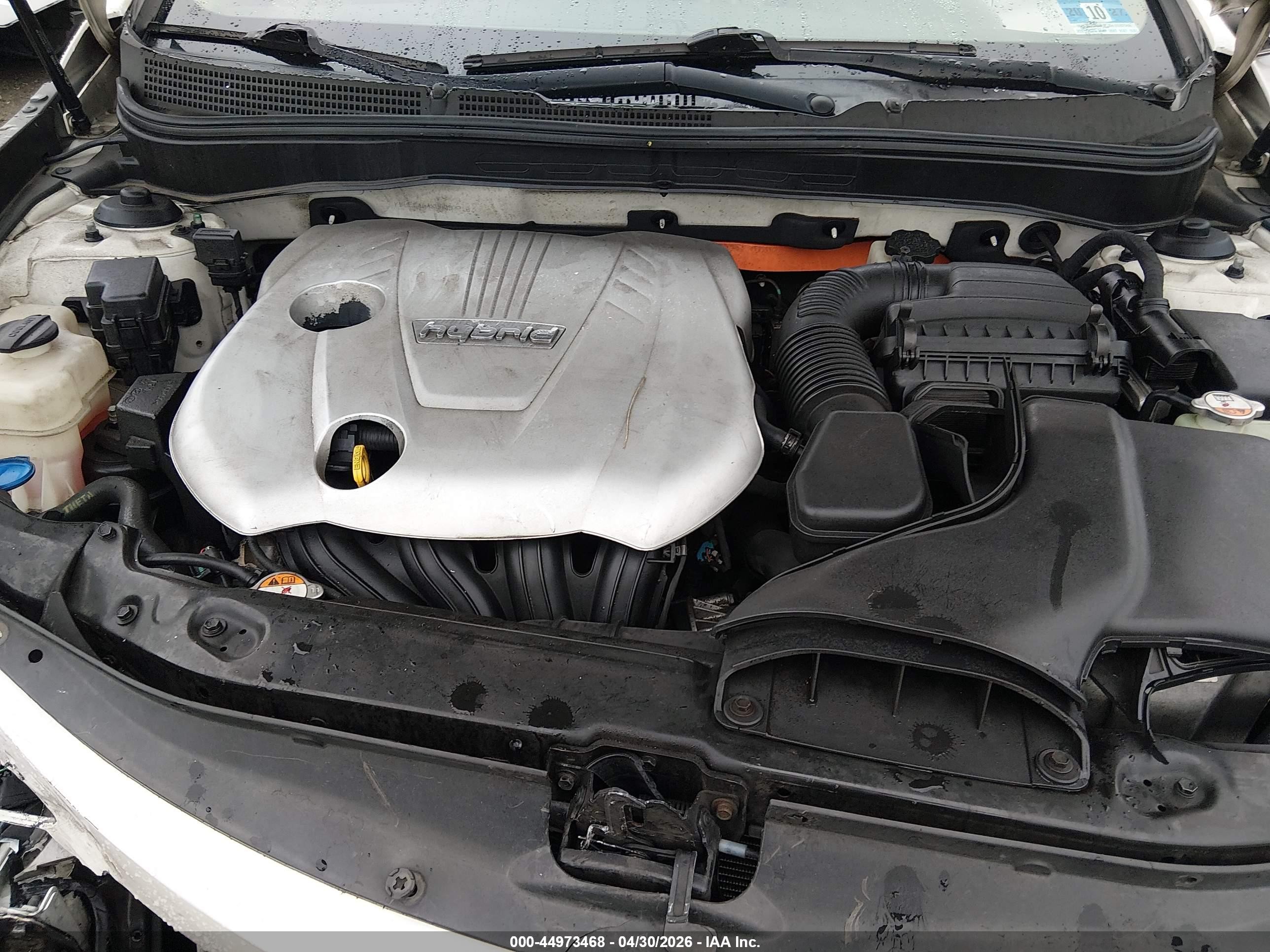 2013 Hyundai Sonata Hybrid Limited Белый vin: KMHEC4A4XDA092218