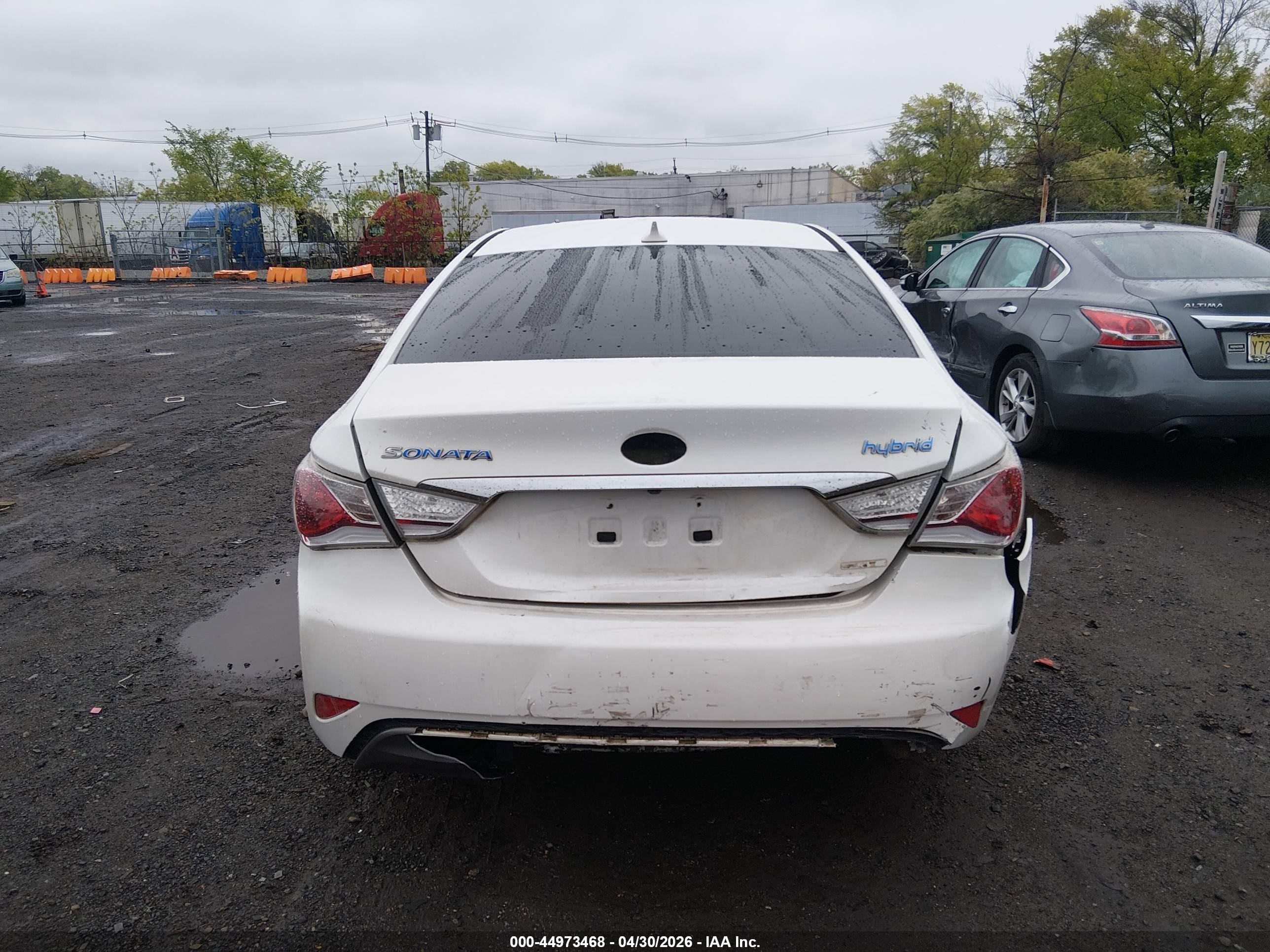 2013 Hyundai Sonata Hybrid Limited Белый vin: KMHEC4A4XDA092218