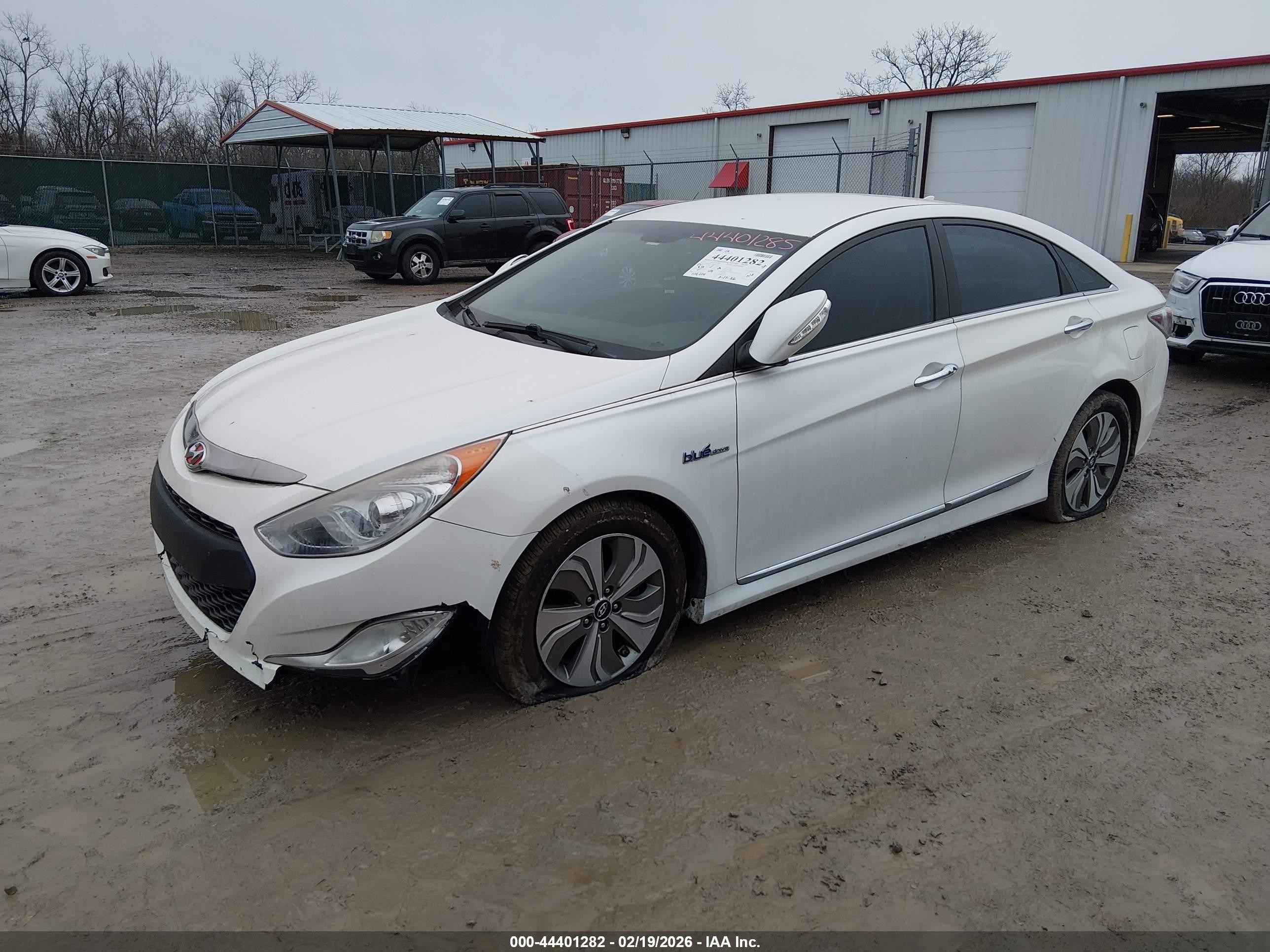 2013 Hyundai Sonata Hybrid Limited White vin: KMHEC4A4XDA092655