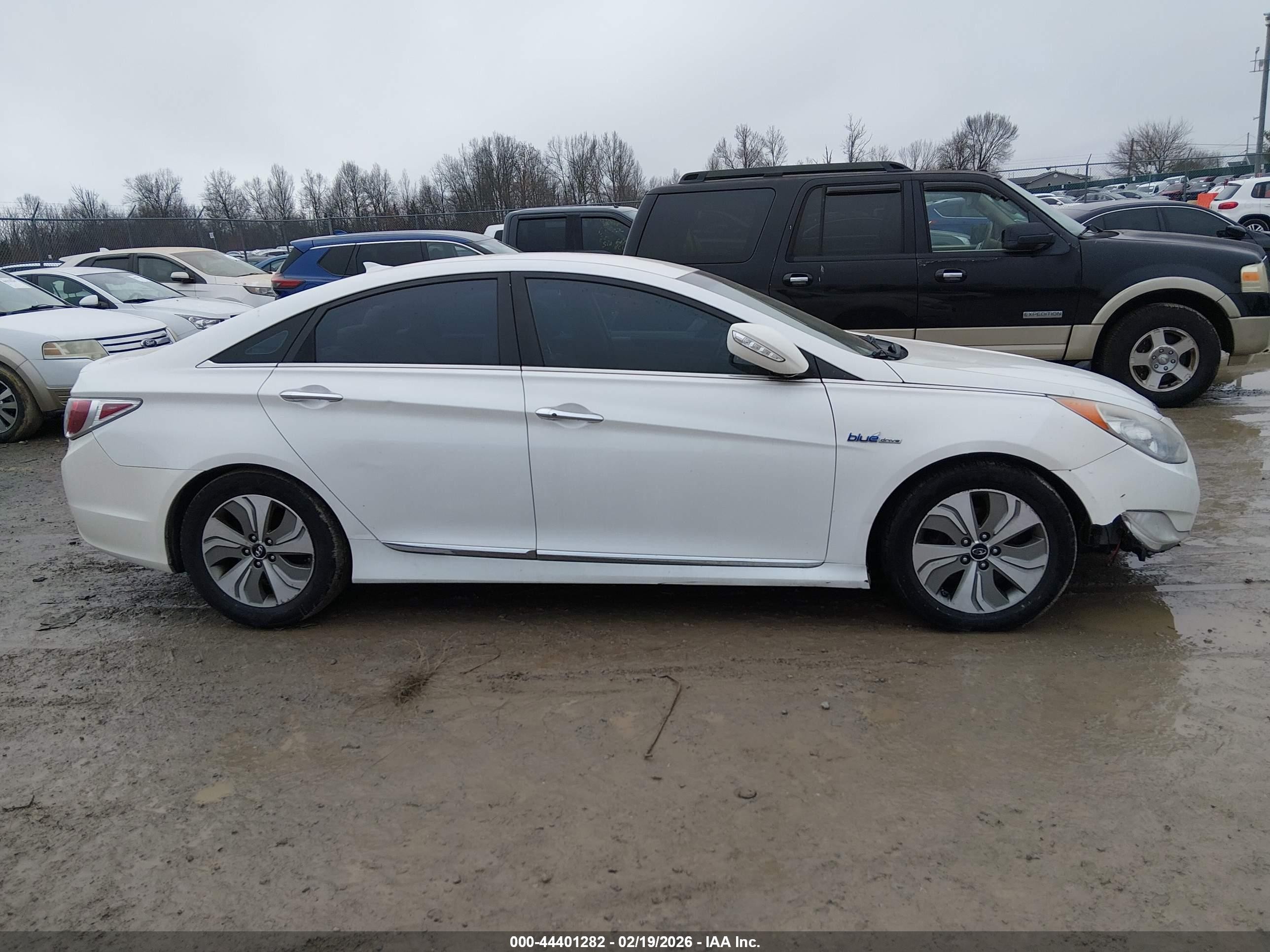 2013 Hyundai Sonata Hybrid Limited White vin: KMHEC4A4XDA092655