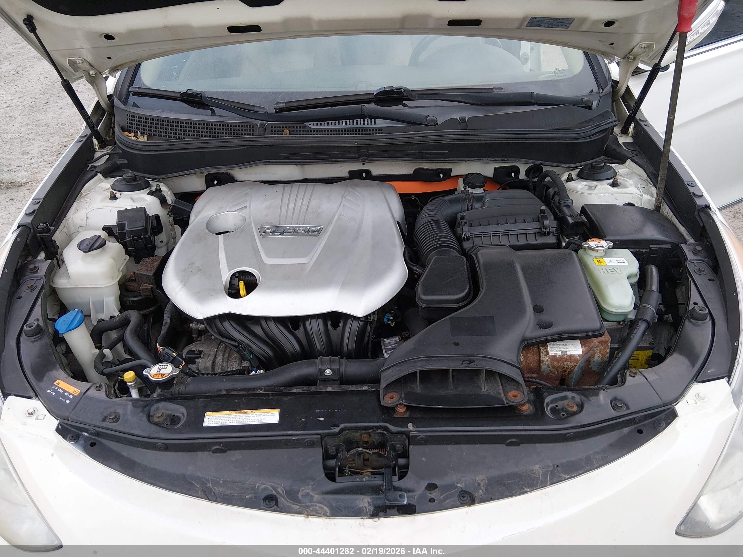 2013 Hyundai Sonata Hybrid Limited White vin: KMHEC4A4XDA092655