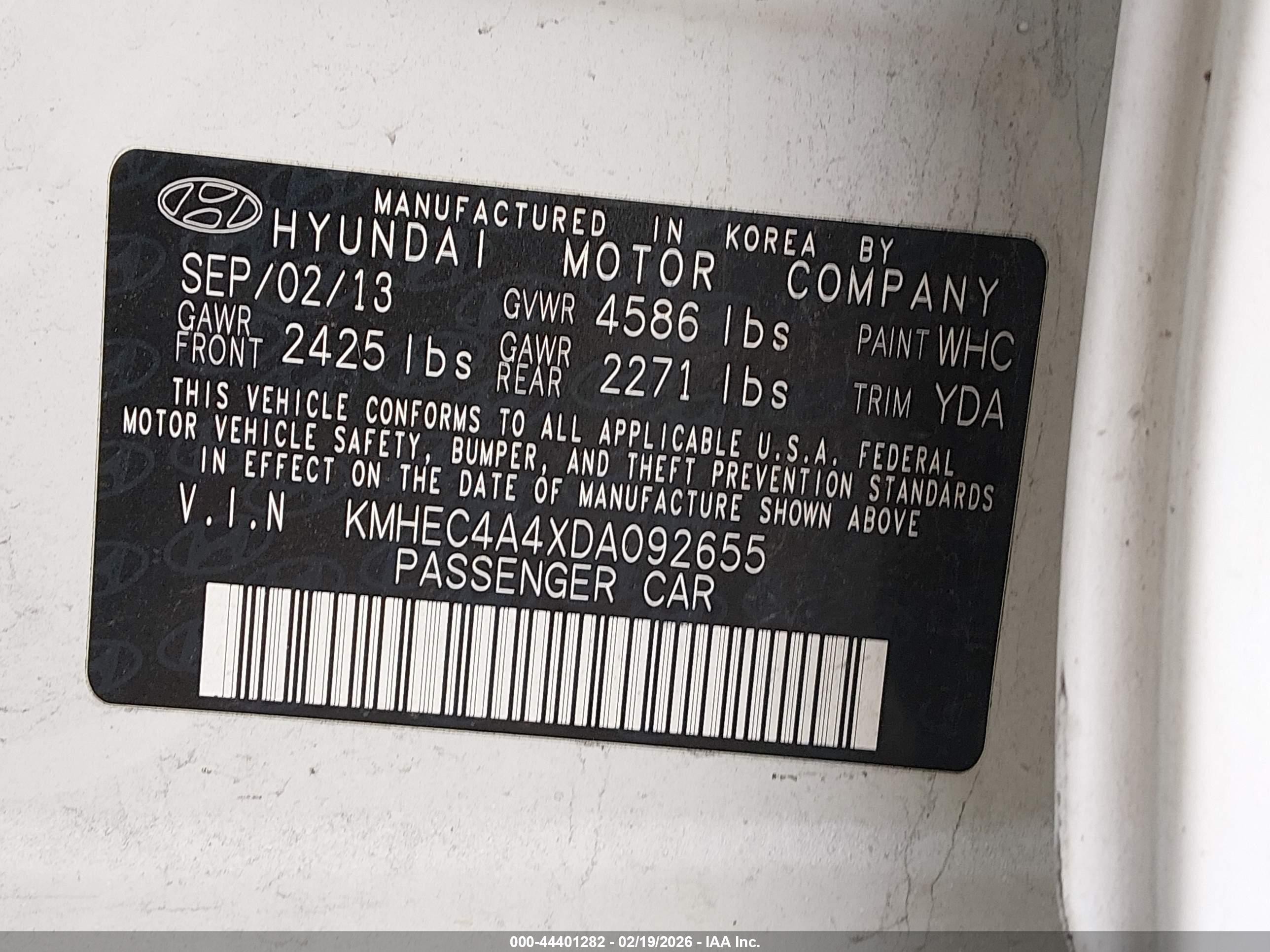 2013 Hyundai Sonata Hybrid Limited White vin: KMHEC4A4XDA092655