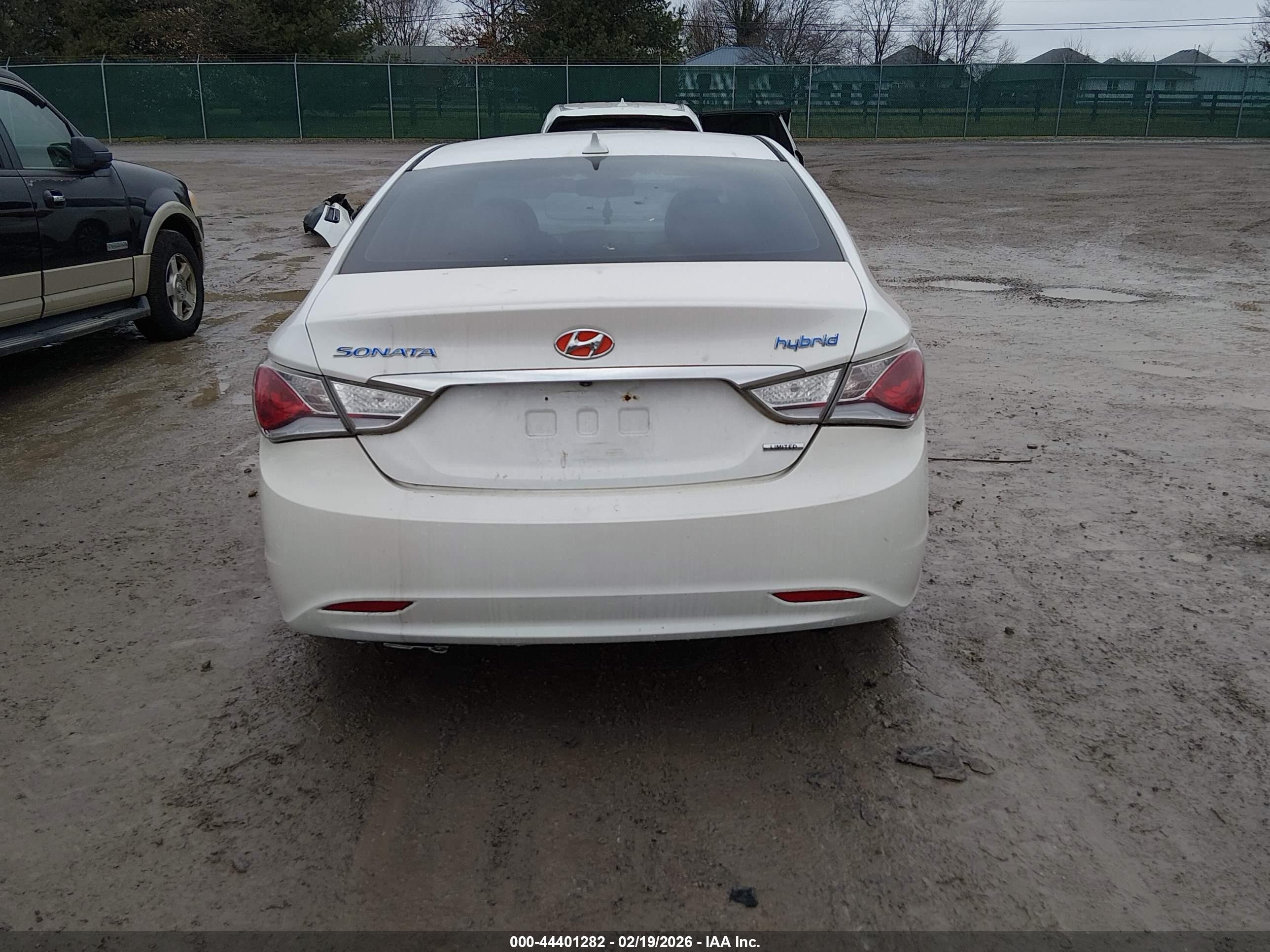 2013 Hyundai Sonata Hybrid Limited White vin: KMHEC4A4XDA092655