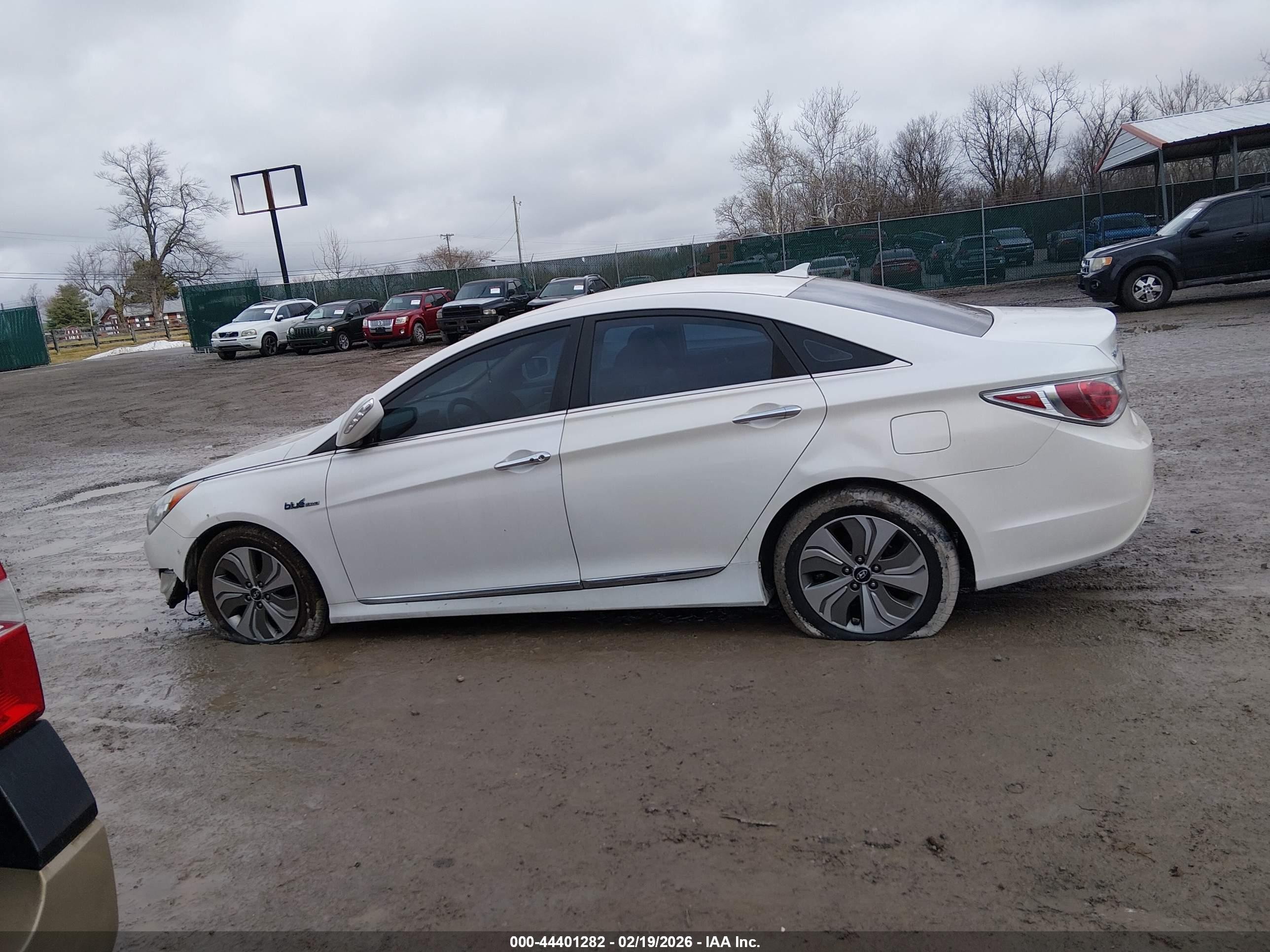 2013 Hyundai Sonata Hybrid Limited White vin: KMHEC4A4XDA092655