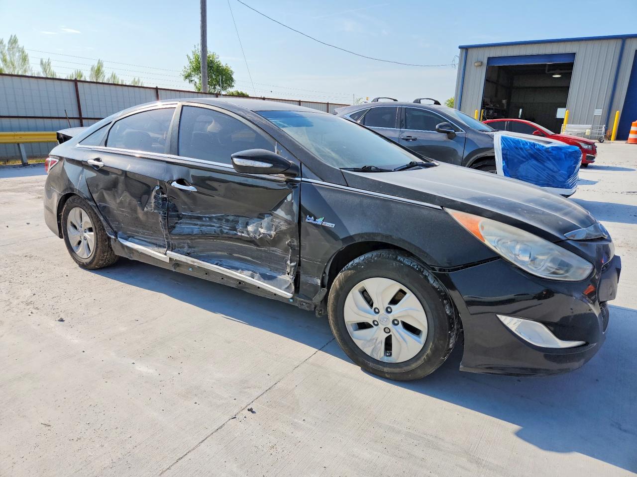 2013 Hyundai Sonata Hybrid Black vin: KMHEC4A4XDA096267