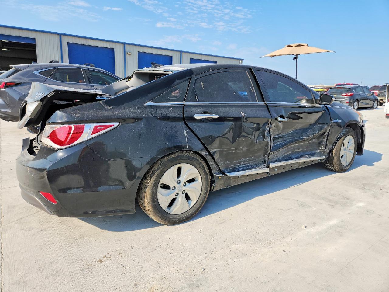 2013 Hyundai Sonata Hybrid Black vin: KMHEC4A4XDA096267