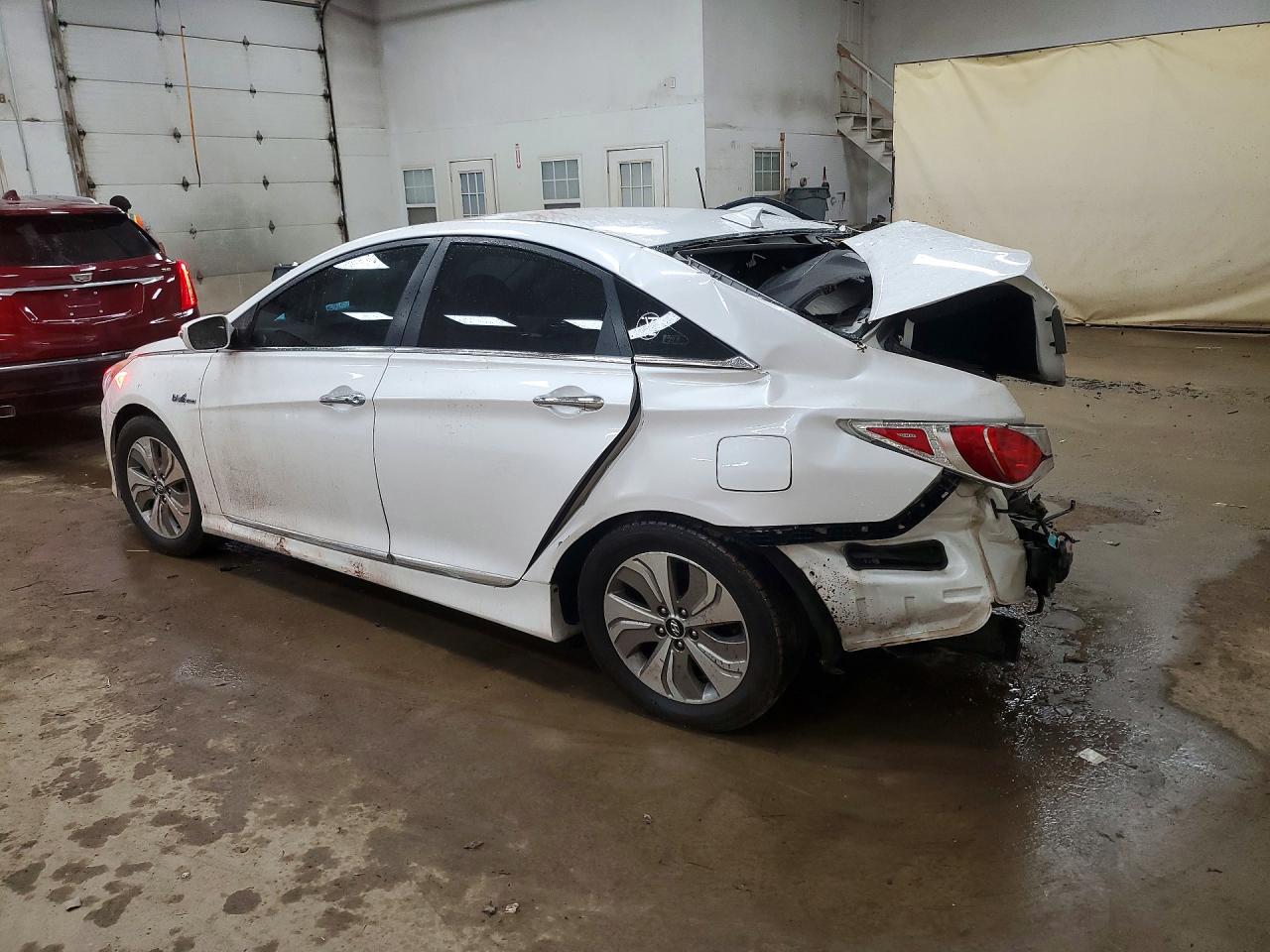 2013 Hyundai Sonata Hybrid White vin: KMHEC4A4XDA099590