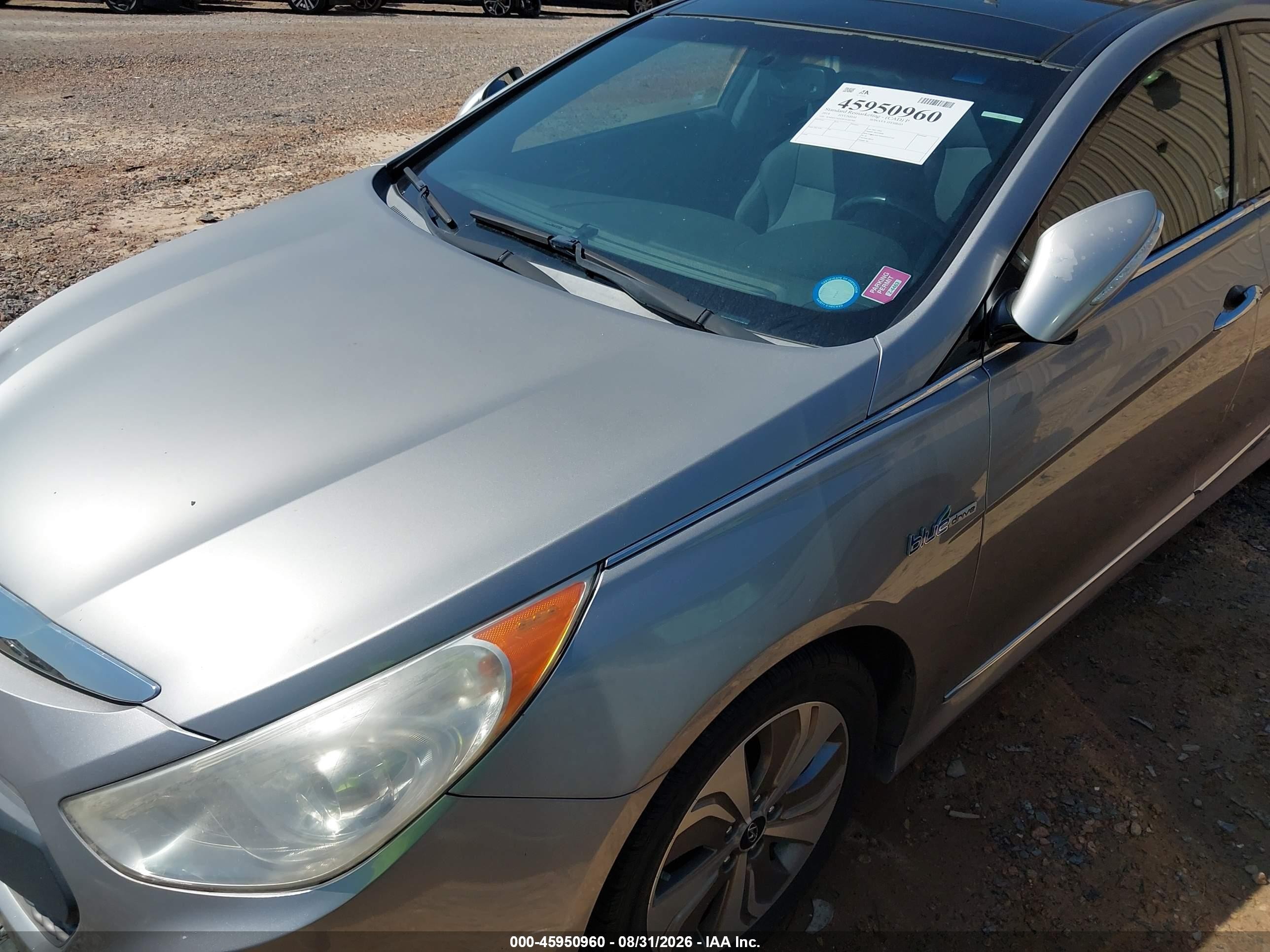 2014 Hyundai Sonata Hybrid Limited Серебряный vin: KMHEC4A4XEA105700