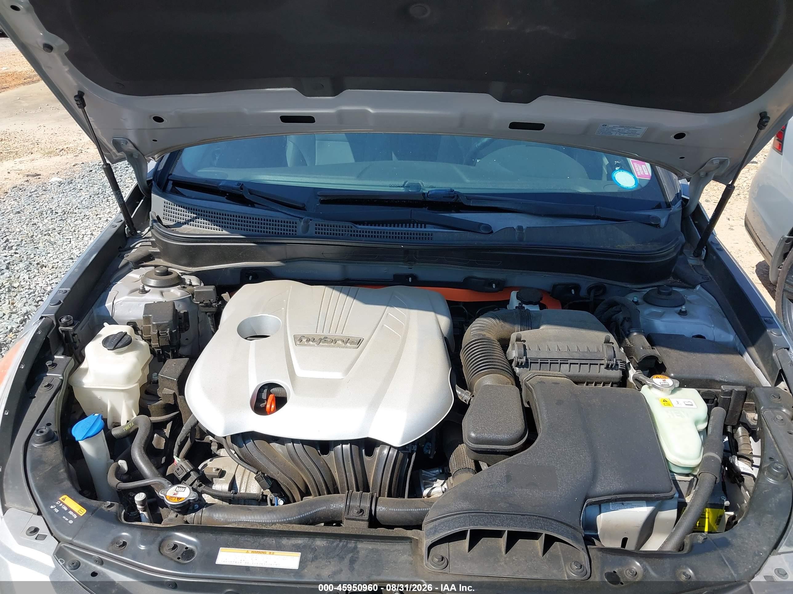 2014 Hyundai Sonata Hybrid Limited Серебряный vin: KMHEC4A4XEA105700