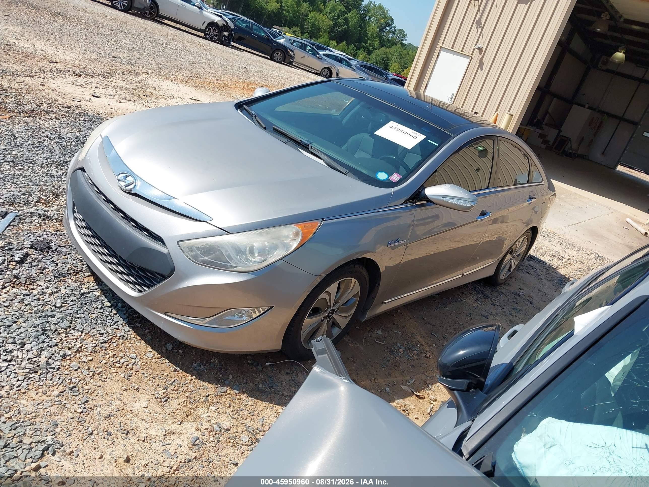 2014 Hyundai Sonata Hybrid Limited Серебряный vin: KMHEC4A4XEA105700