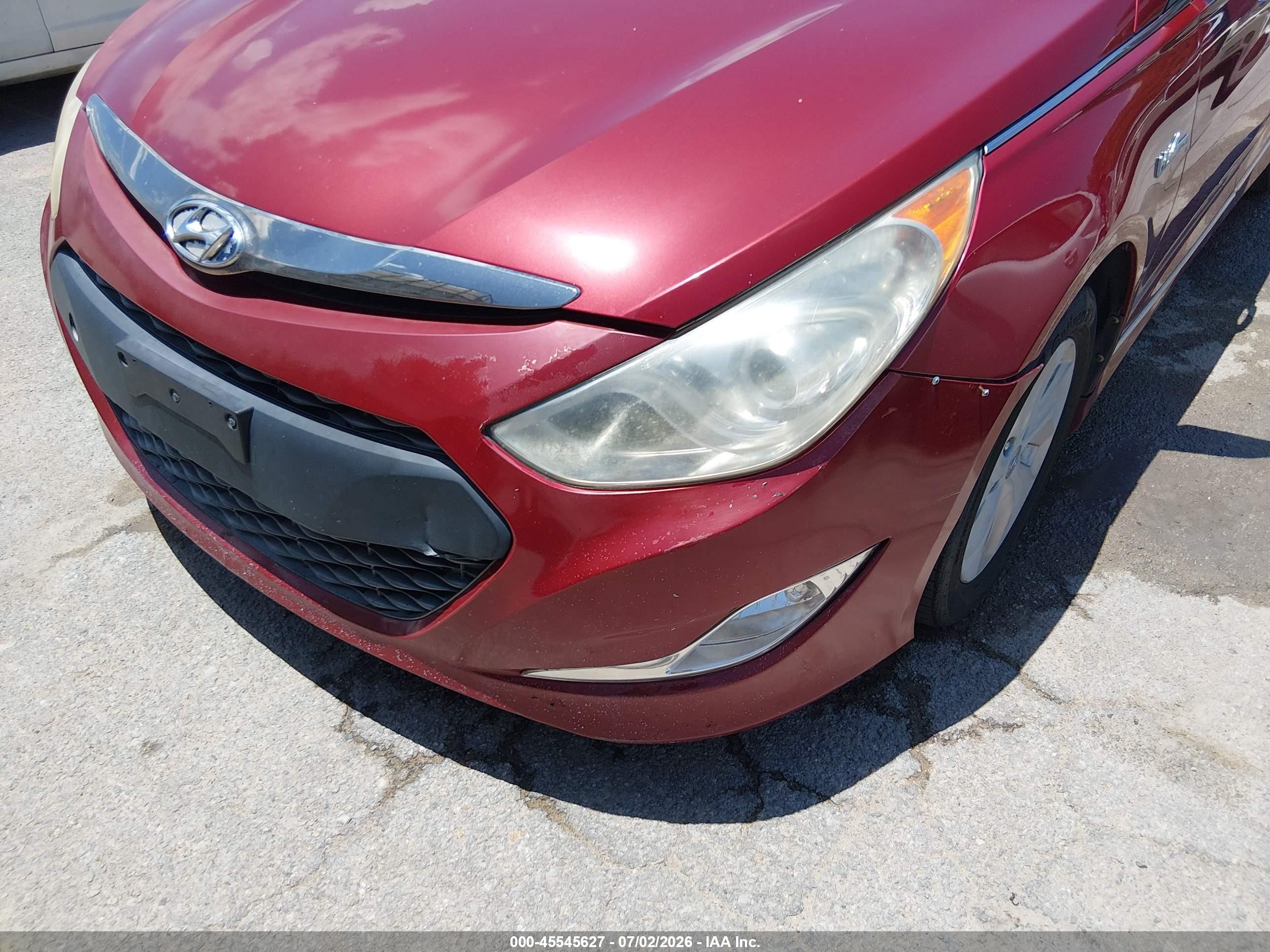 2014 Hyundai Sonata Hybrid   Red vin: KMHEC4A4XEA109780