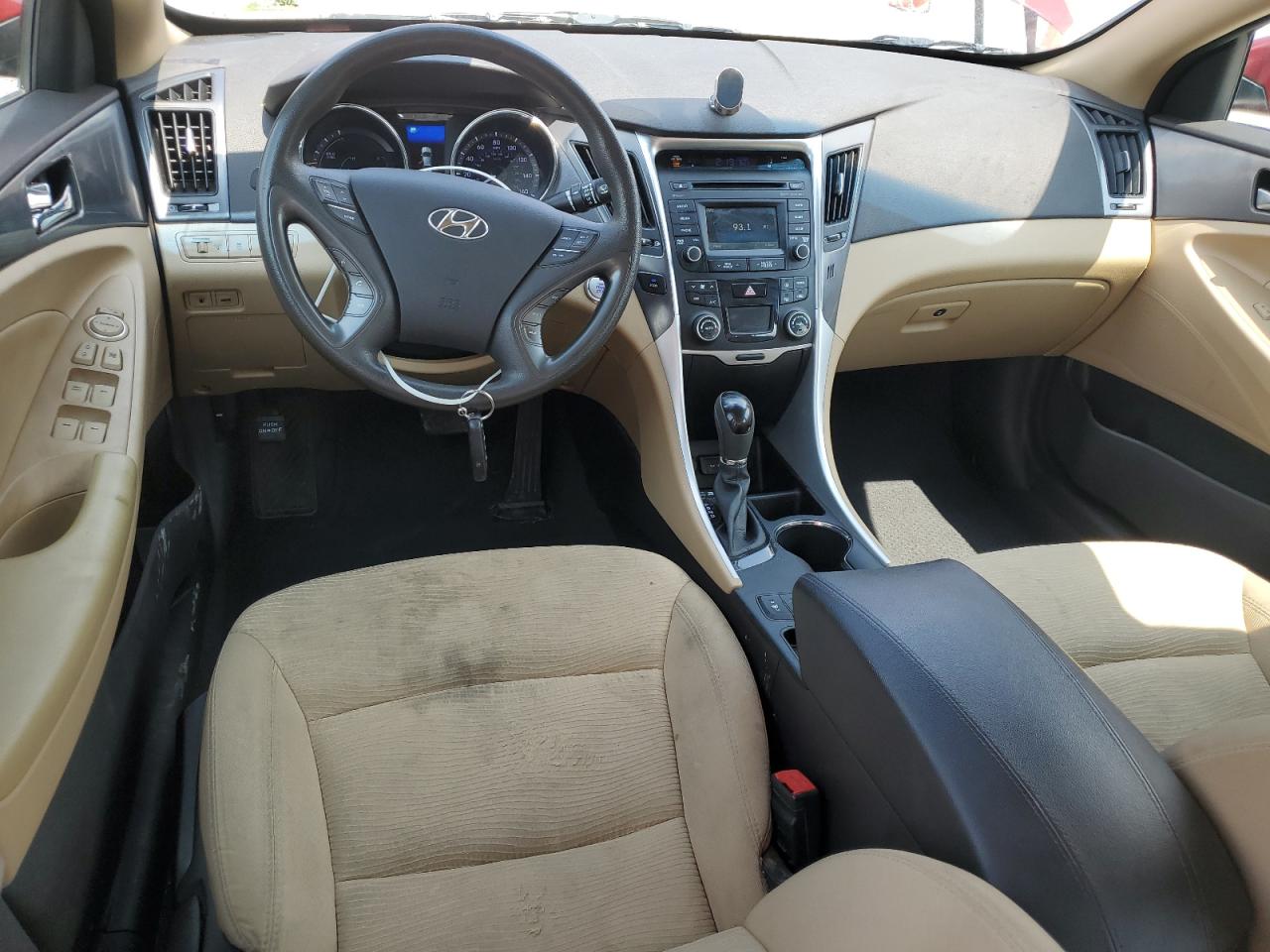 2015 Hyundai Sonata Hybrid Base Red vin: KMHEC4A4XFA119890