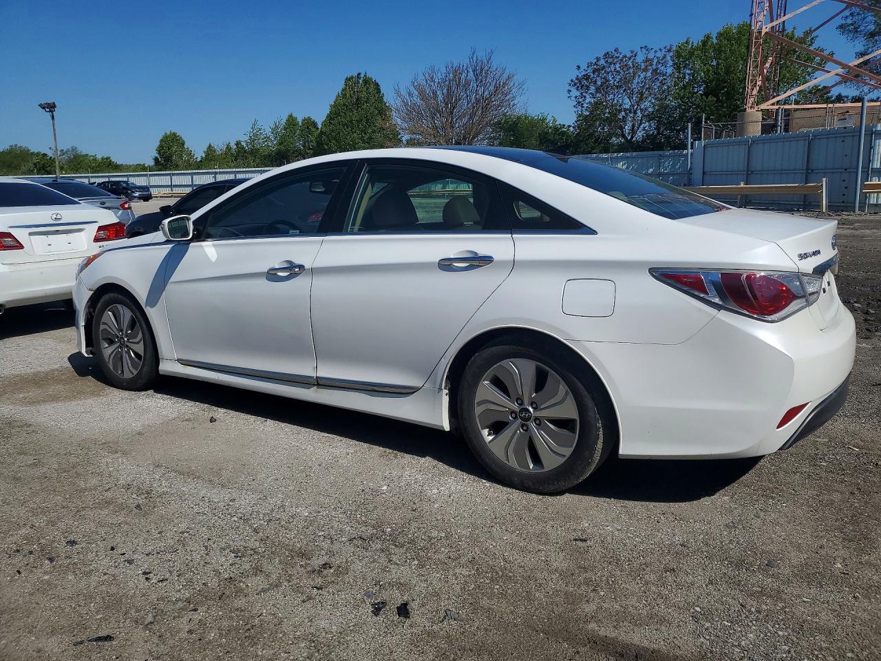 2015 Hyundai Sonata Limited White vin: KMHEC4A4XFA120988