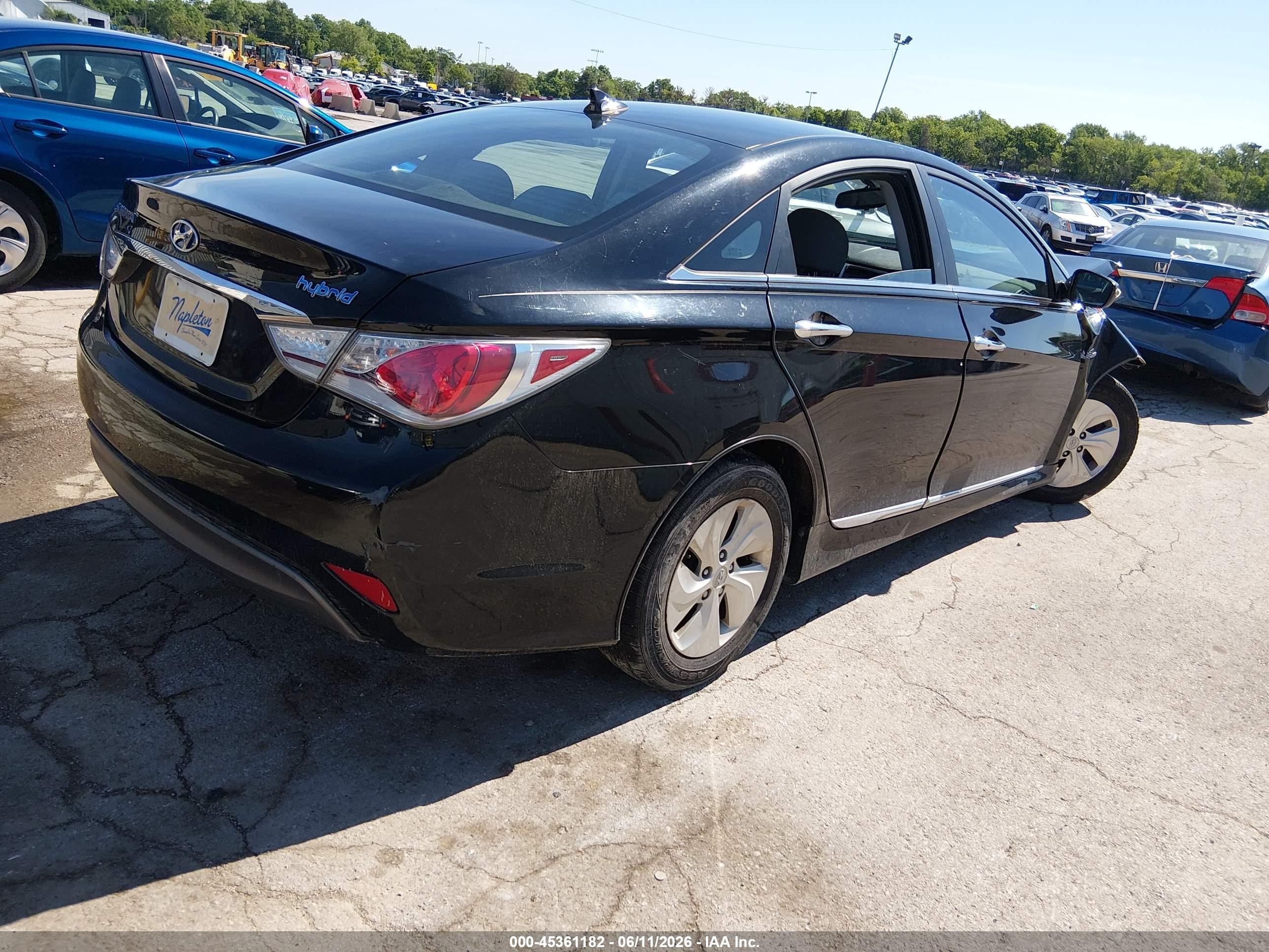 2015 Hyundai Sonata Hybrid   Черный vin: KMHEC4A4XFA121185