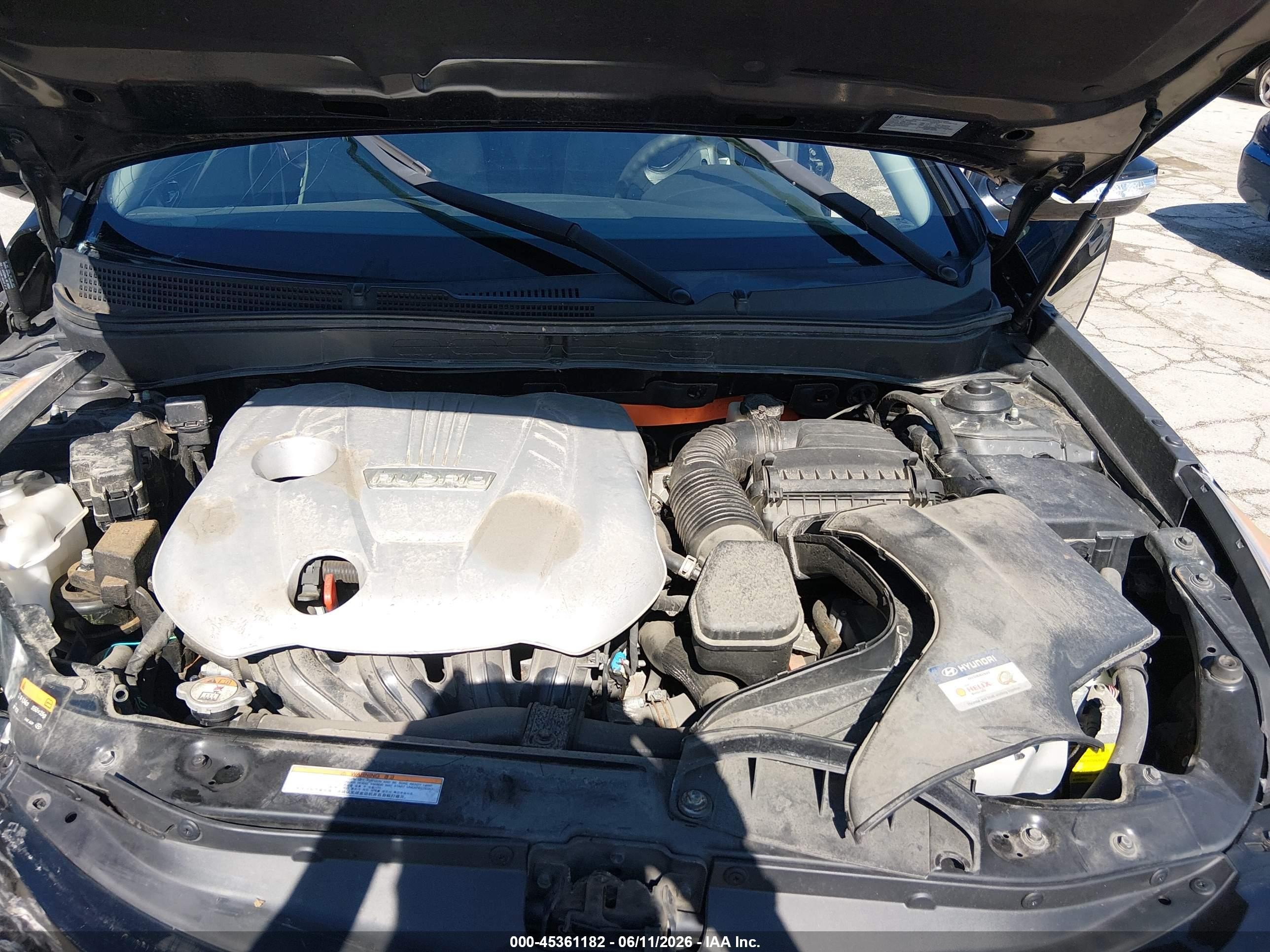 2015 Hyundai Sonata Hybrid   Черный vin: KMHEC4A4XFA121185