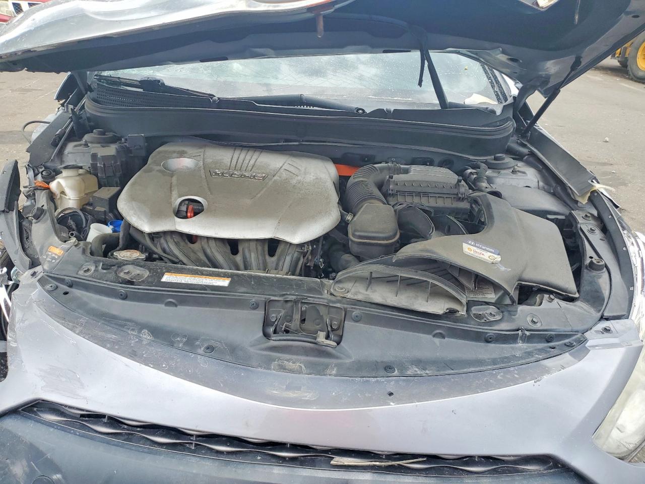 2015 Hyundai Sonata Hybrid Limited Silver vin: KMHEC4A4XFA122790