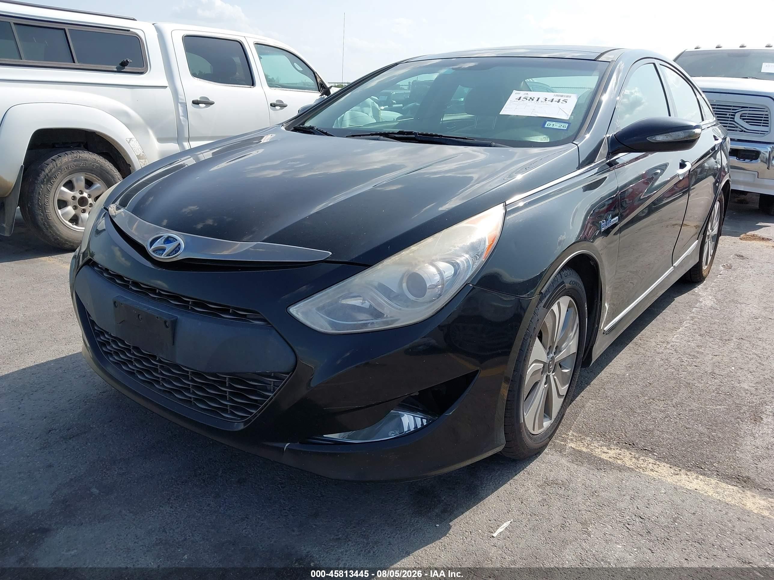 2015 Hyundai Sonata Hybrid Limited Black vin: KMHEC4A4XFA124250