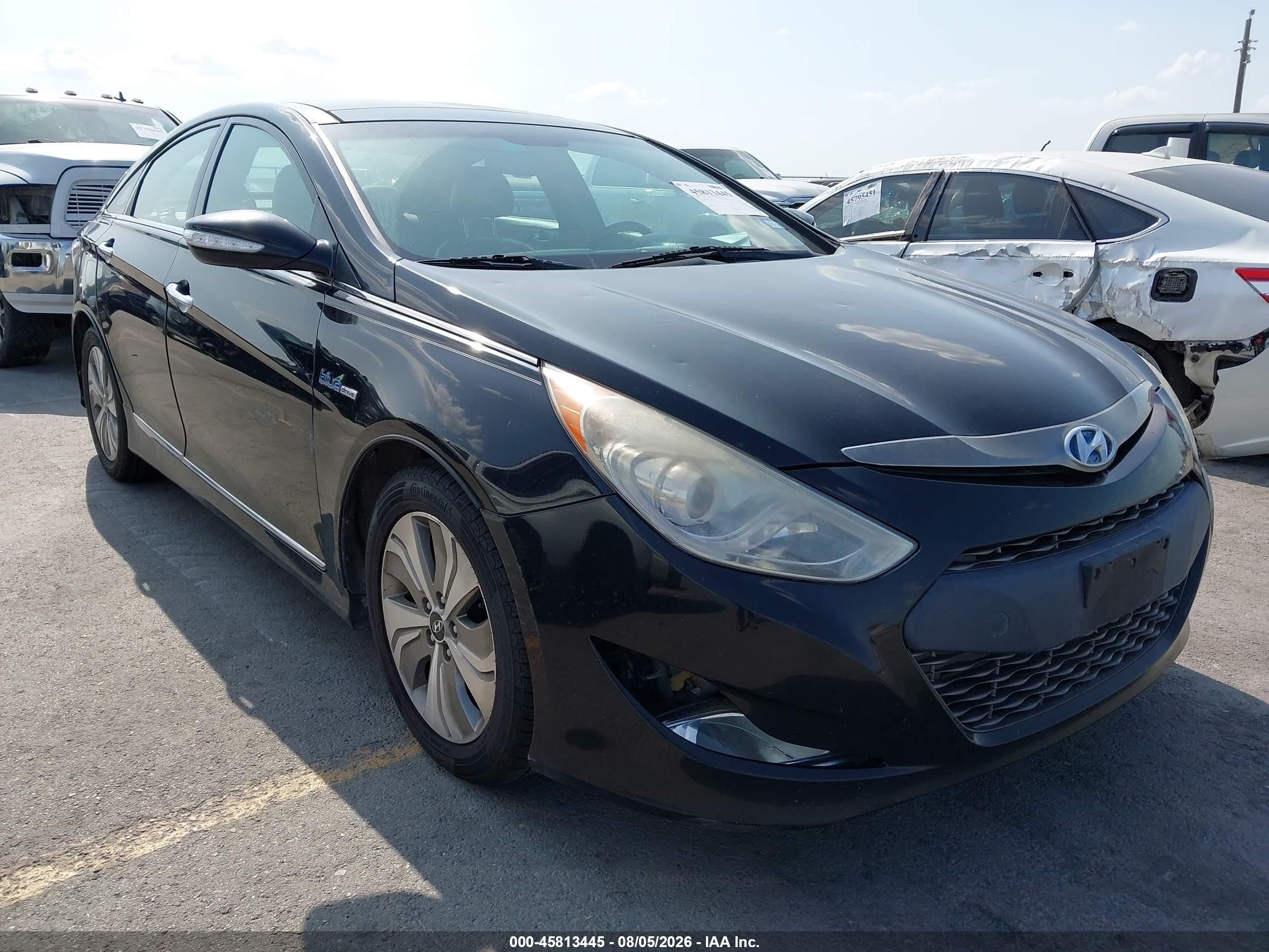 2015 Hyundai Sonata Hybrid Limited Black vin: KMHEC4A4XFA124250