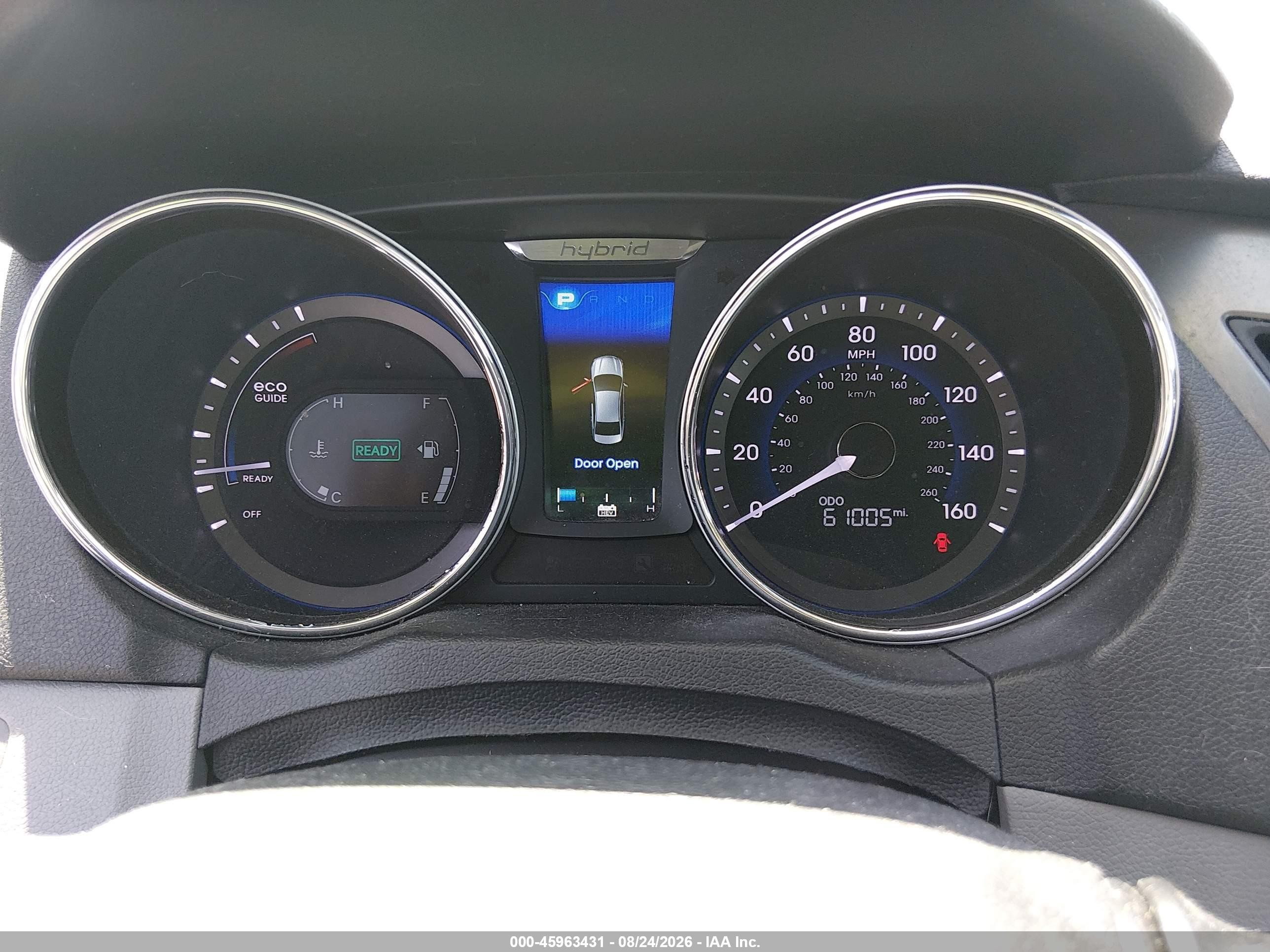 2015 Hyundai Sonata Hybrid   Silver vin: KMHEC4A4XFA128332