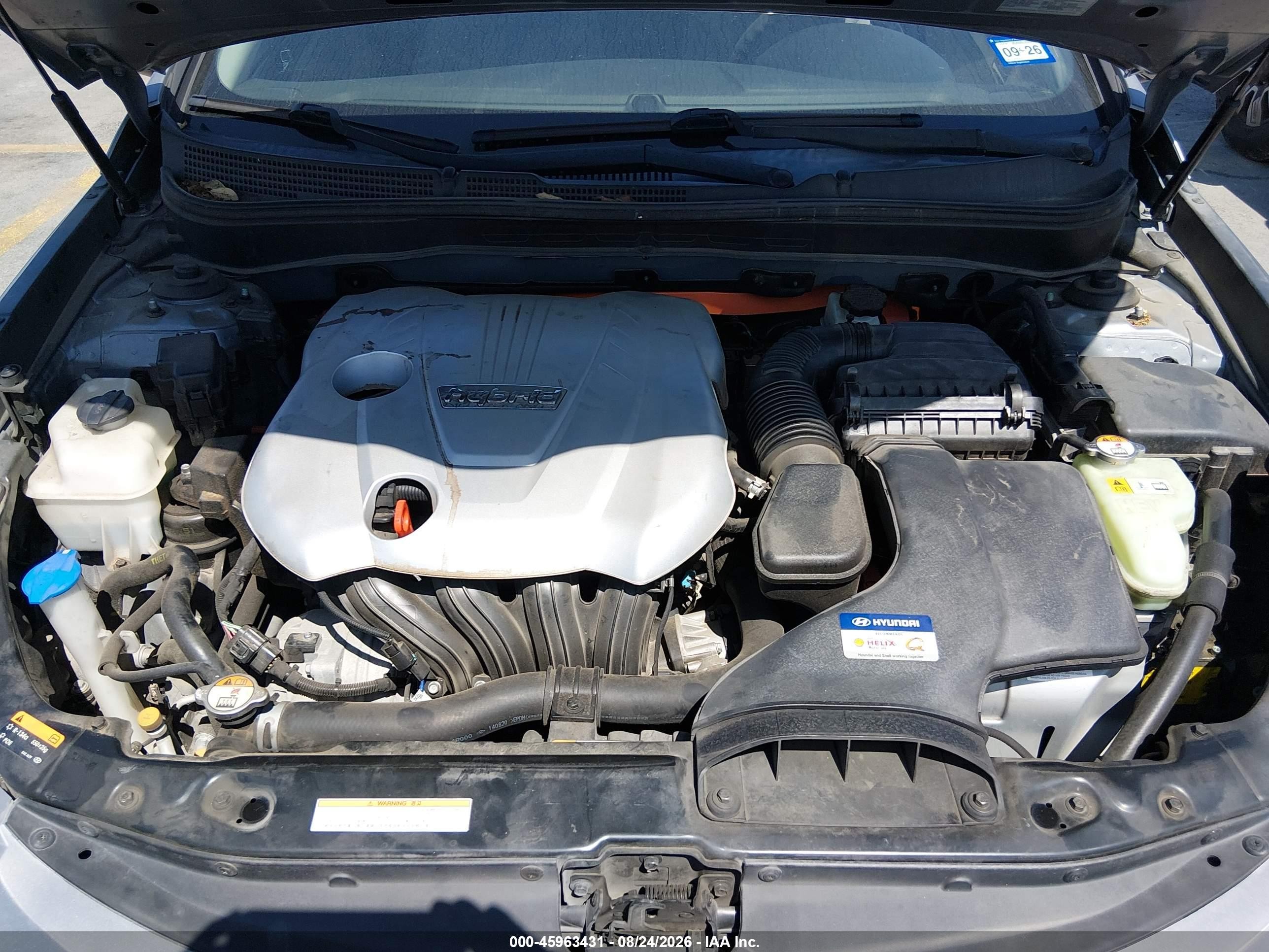2015 Hyundai Sonata Hybrid   Silver vin: KMHEC4A4XFA128332