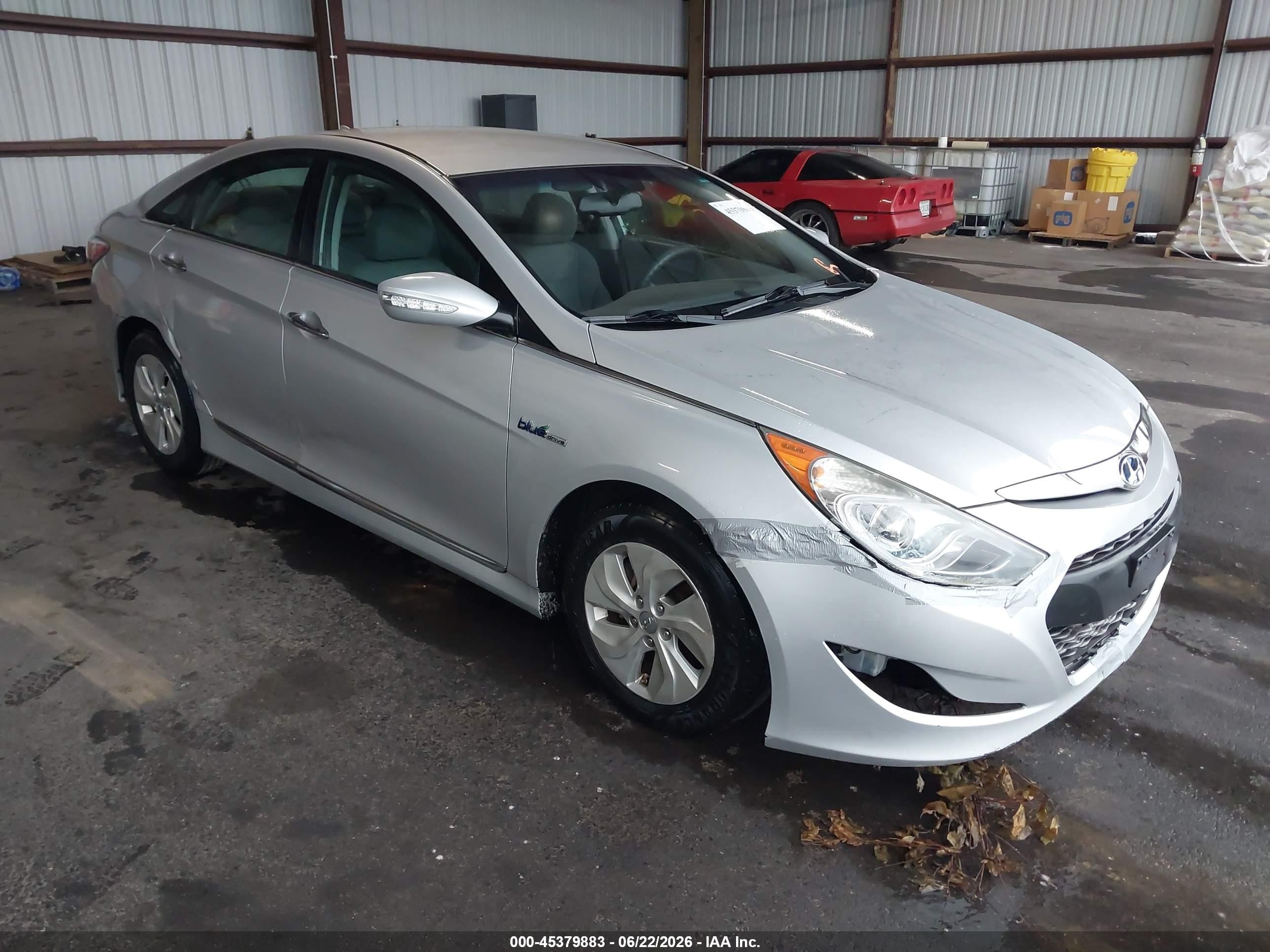 2015 Hyundai Sonata Hybrid   Gray vin: KMHEC4A4XFA128637