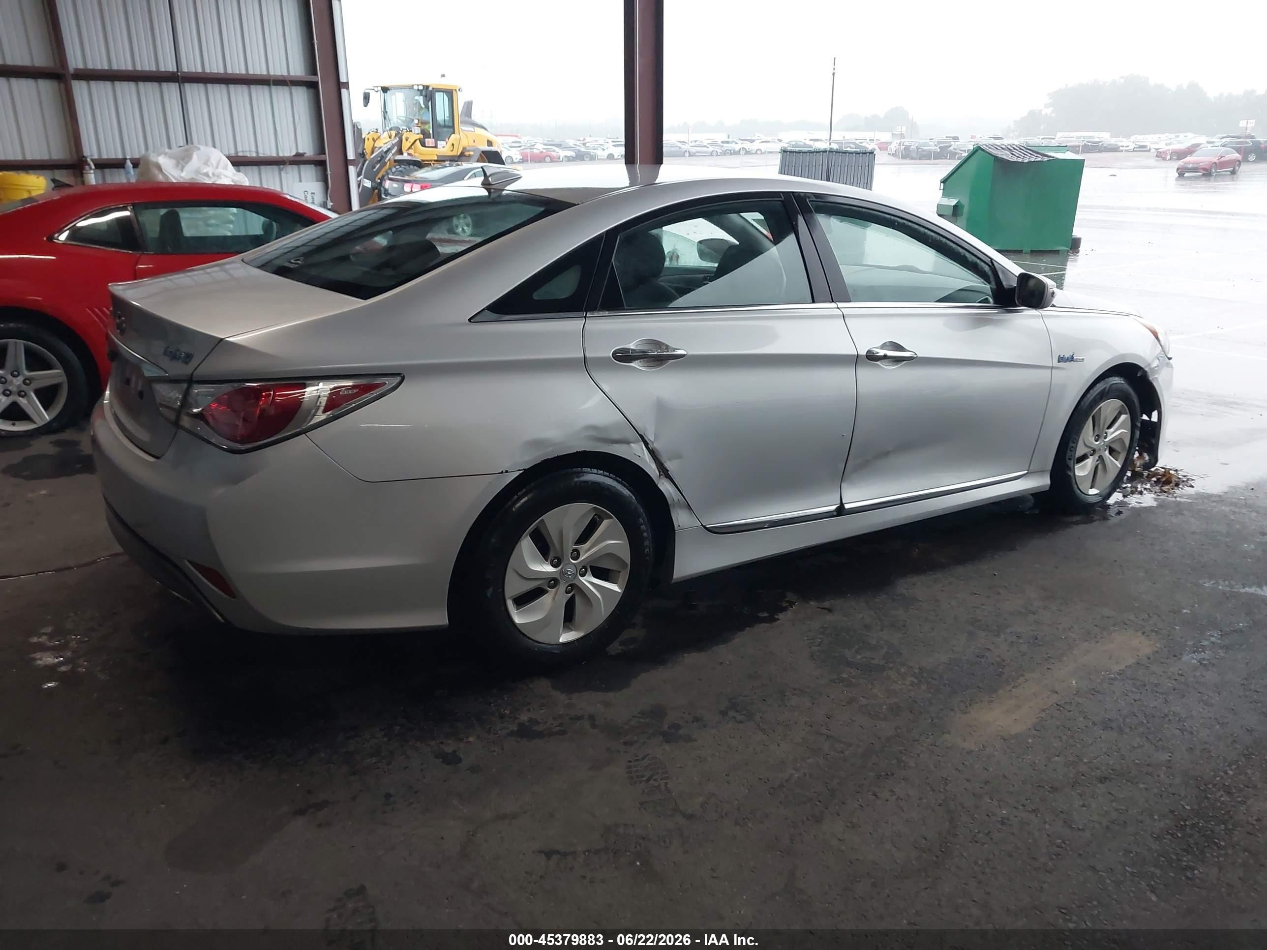 2015 Hyundai Sonata Hybrid   Gray vin: KMHEC4A4XFA128637